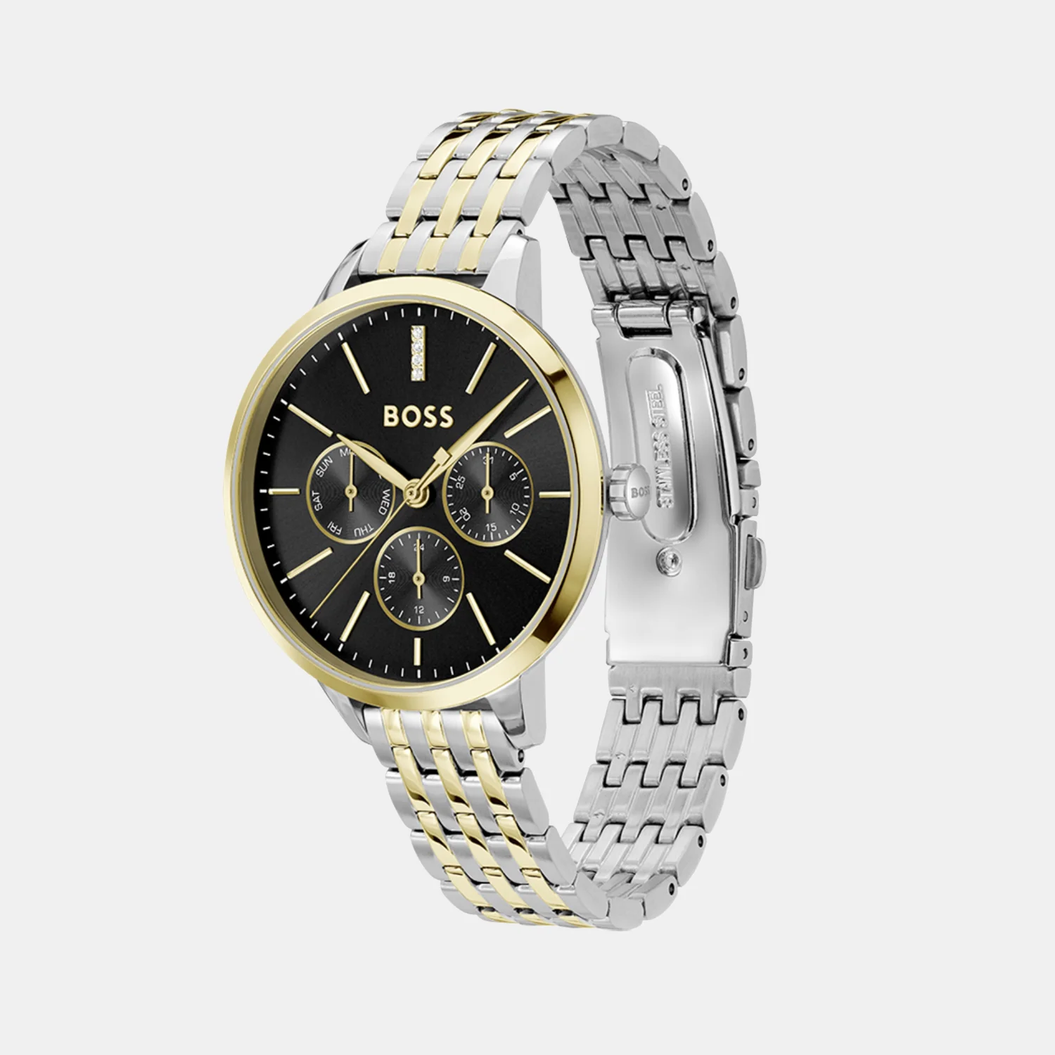 Symphony Le Women Quartz Black Dial Multi-Function Stainless Steel Watch 1502783 - Image 2
