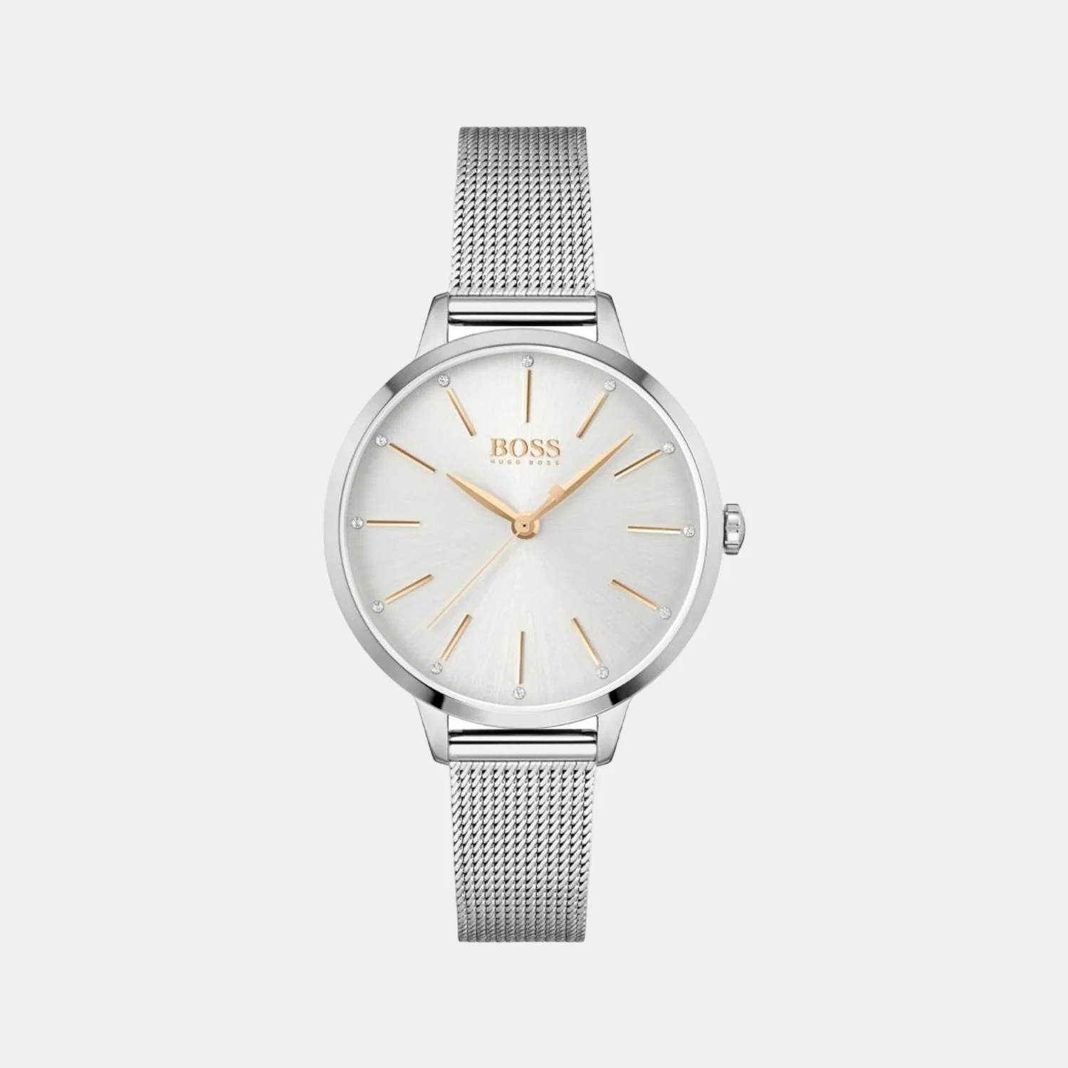 Symphony Women Quartz Silver Dial Analog Stainless Steel Watch 1502611 - Image 2