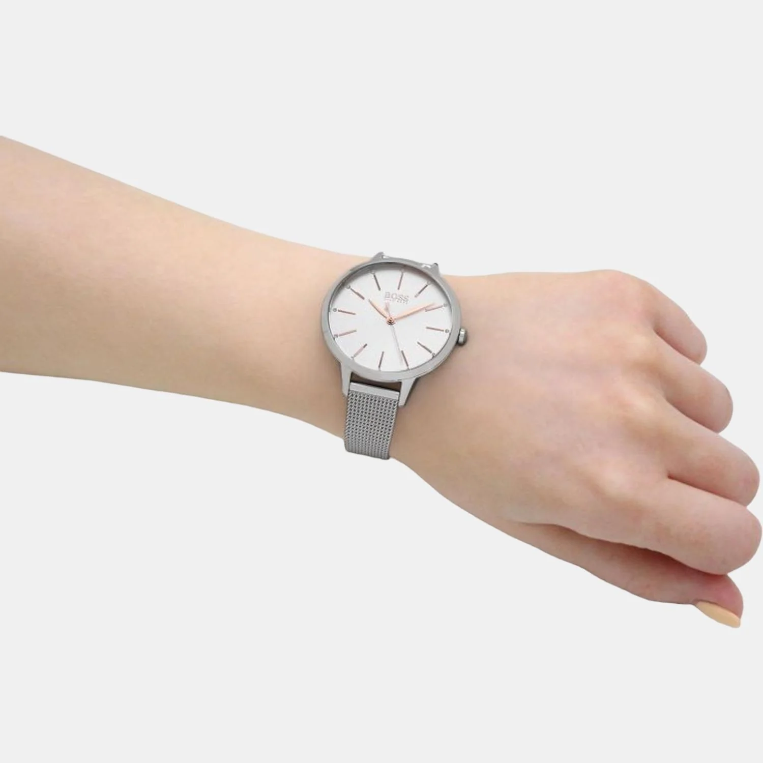 Symphony Women Quartz Silver Dial Analog Stainless Steel Watch 1502611 - Image 5