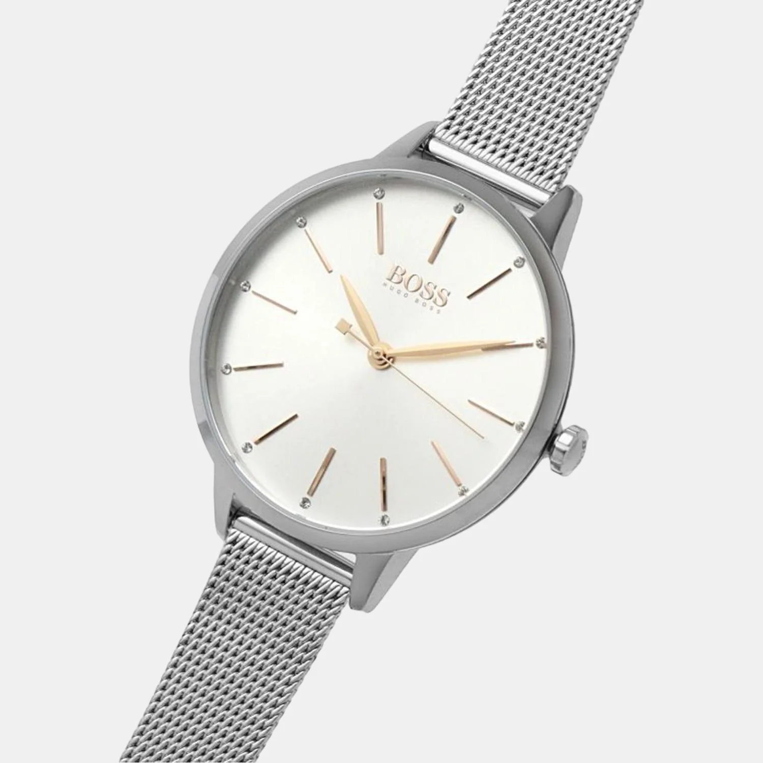 Symphony Women Quartz Silver Dial Analog Stainless Steel Watch 1502611 - Image 6