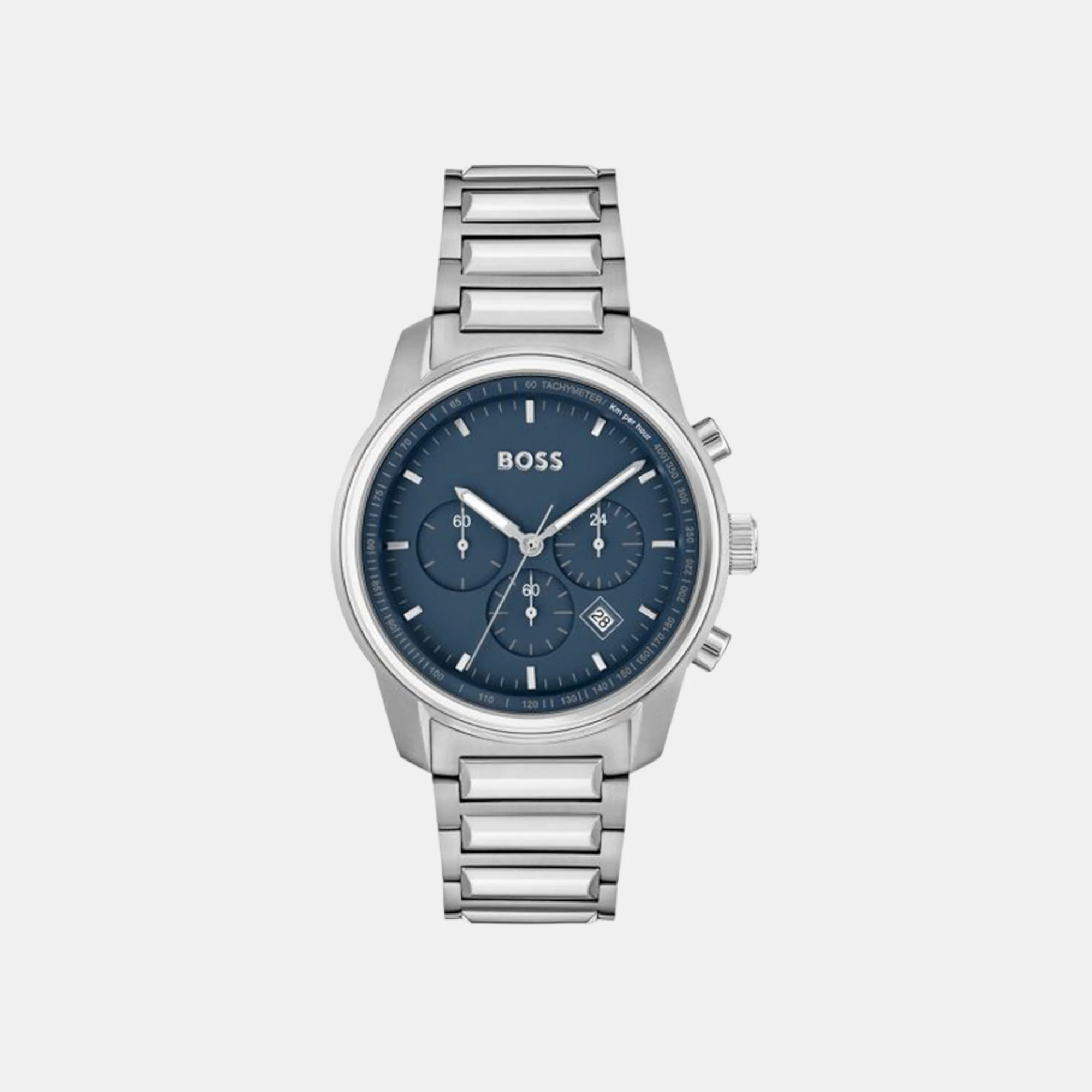 Trace Men Quartz Black Dial Chronograph Stainless Steel Watch 1514007