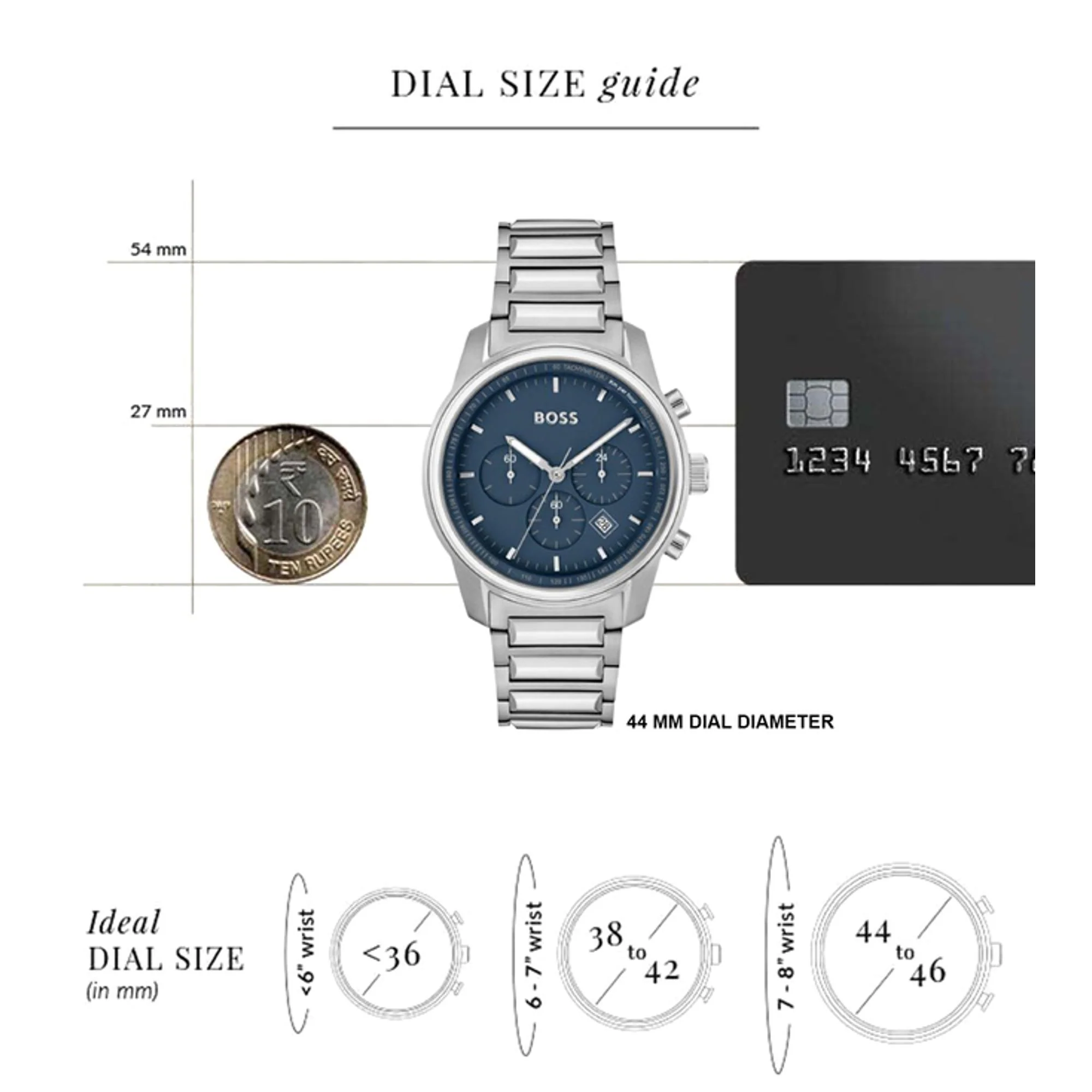 Trace Men Quartz Black Dial Chronograph Stainless Steel Watch 1514007 - Image 4