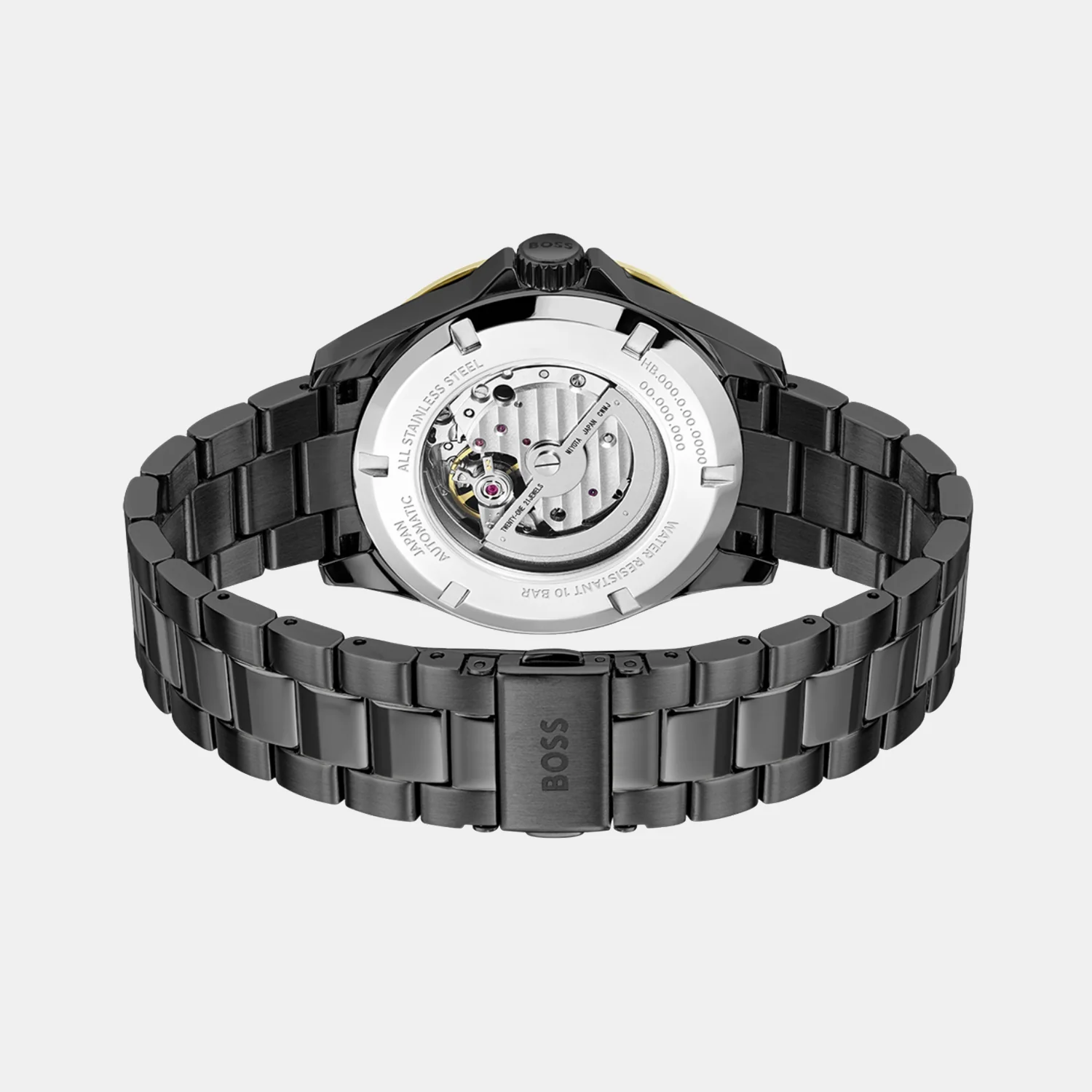 Troper Men Automatic Black Dial Analog Stainless Steel Watch 1514203 - Image 3