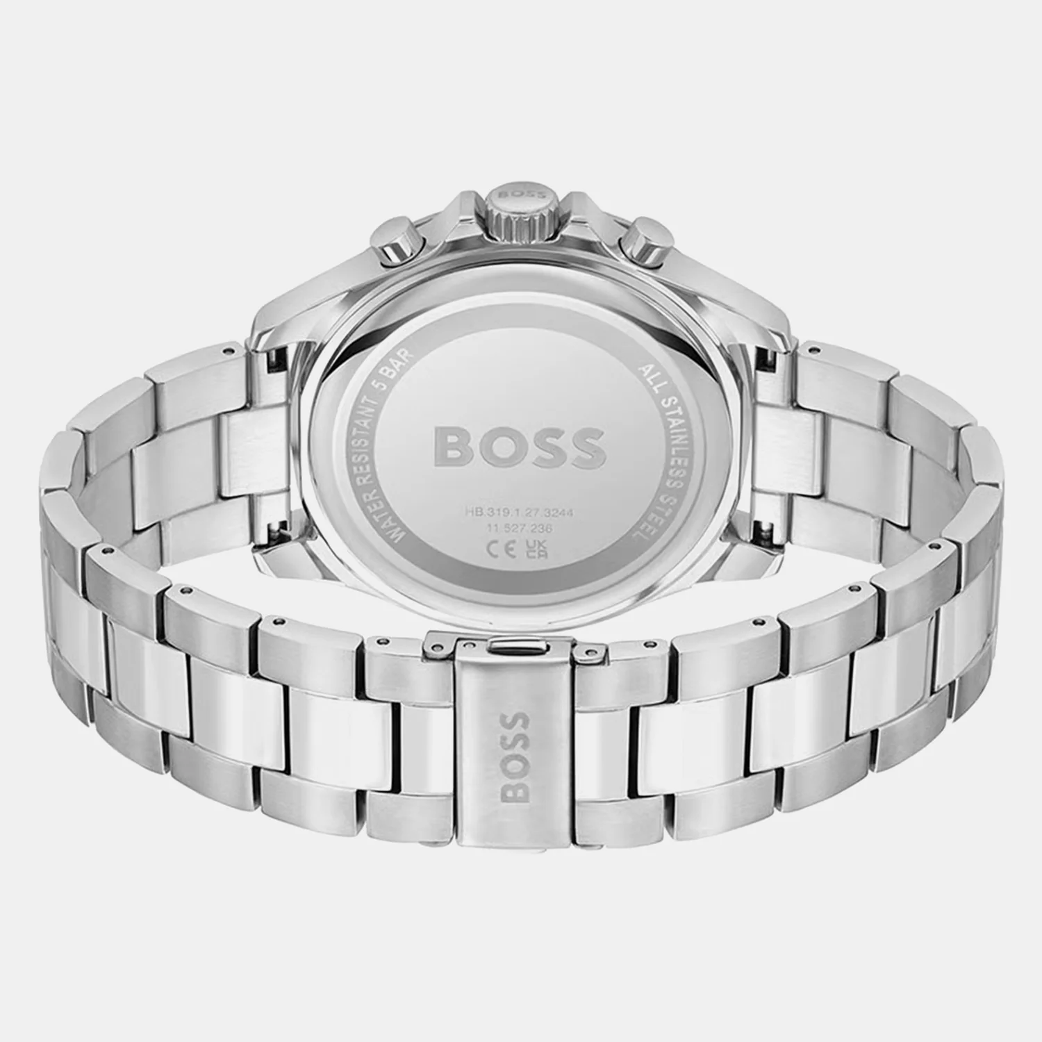 Troper Men Quartz Black Dial Chronograph Stainless Steel Watch 1514101 - Image 3