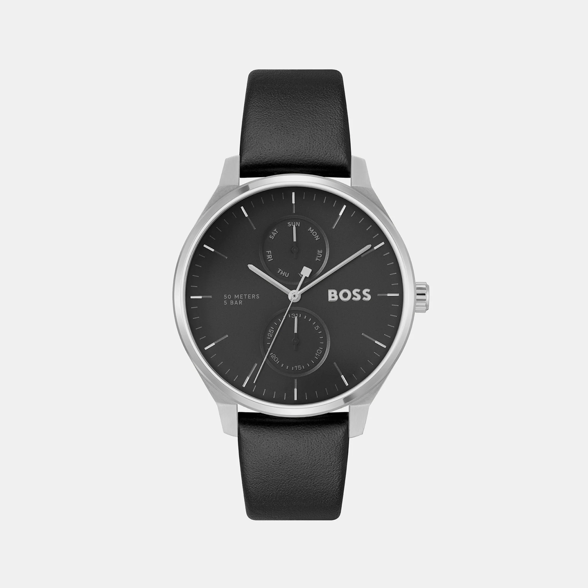 Tyler Men Quartz Black Dial Analog Leather Watch 1514102 - Image 2