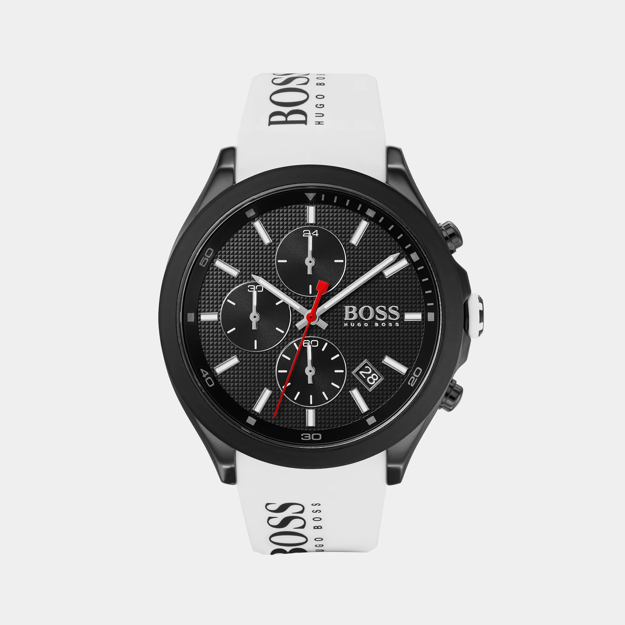 Velocity Men Quartz Black Dial Chronograph Silicone Watch 1513718
