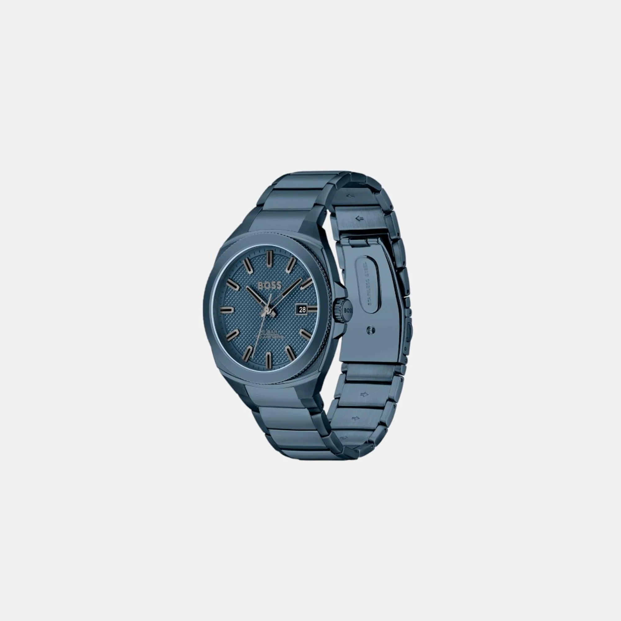 Walker Men Quartz Blue Dial Analog Stainless Steel Watch 1514138 - Image 2