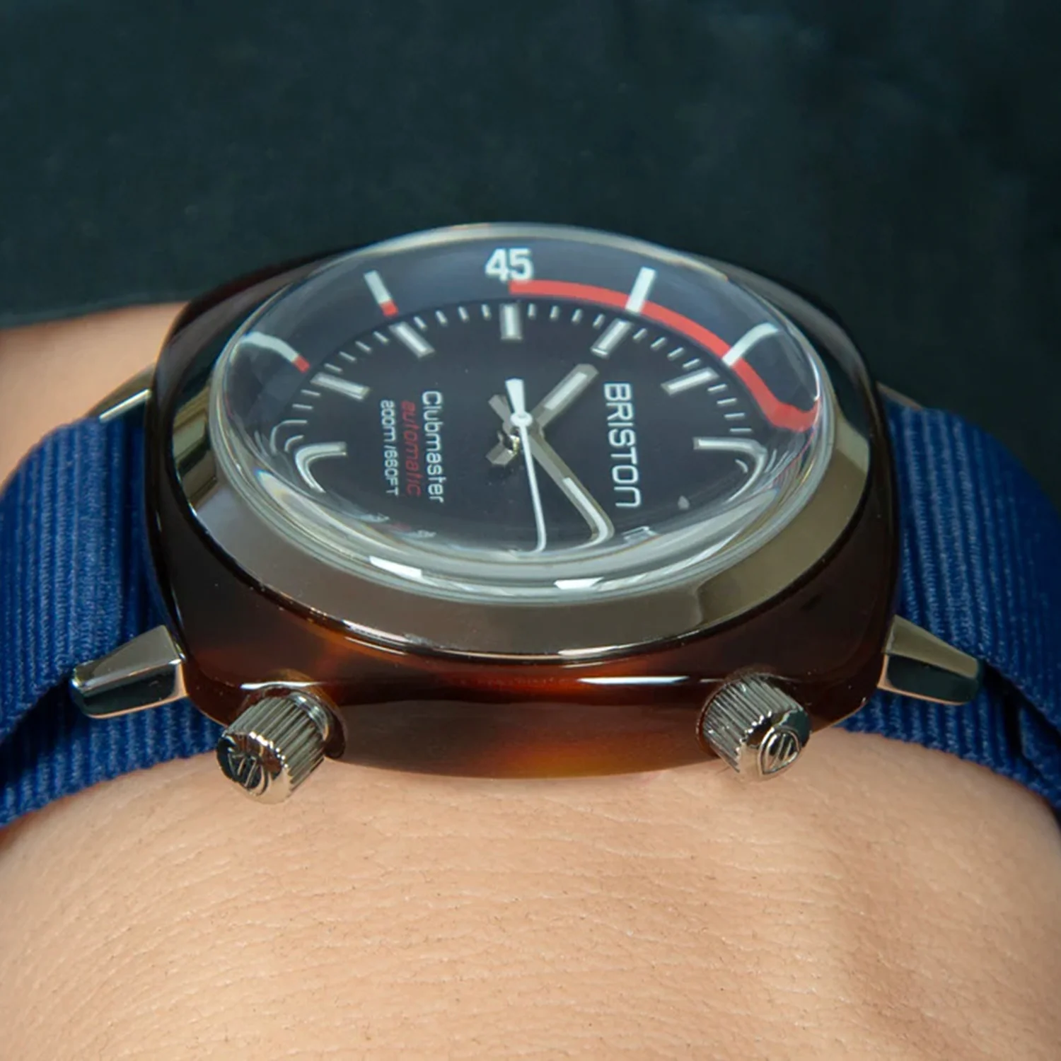 Clubmaster Diver Men Automatic Navy Blue Dial Analog NATO Watch 17642.SA.TD.15.NNB - Image 6