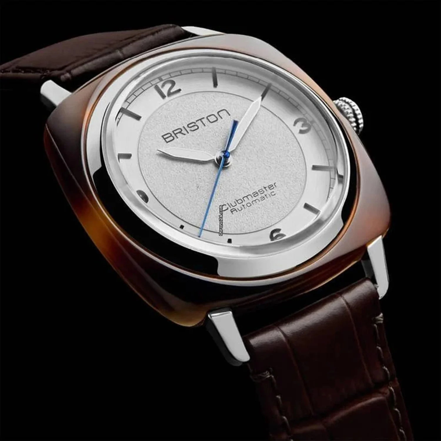 Clubmaster Legend Classic Unisex Automatic White Dial Analog Leather Watch 25739.SA.T.2.LABR - Image 4