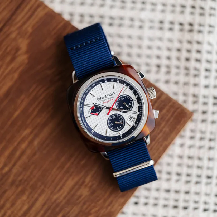 Clubmaster Regatta Men Quartz White Dial Chronograph NATO Watch 241542.SA.T.2.NNB - Image 3