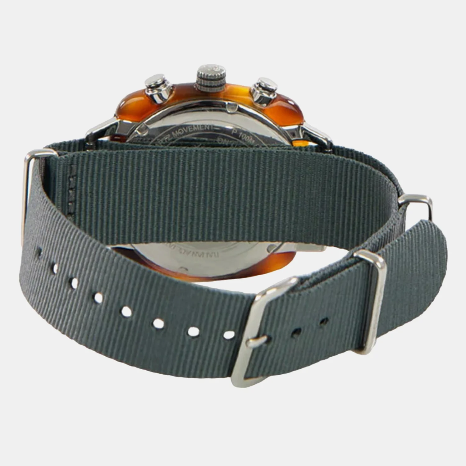 Clubmaster Sport Men Quartz Grey Dial Chronograph NATO Watch 17142.SA.TS.11.NG - Image 5