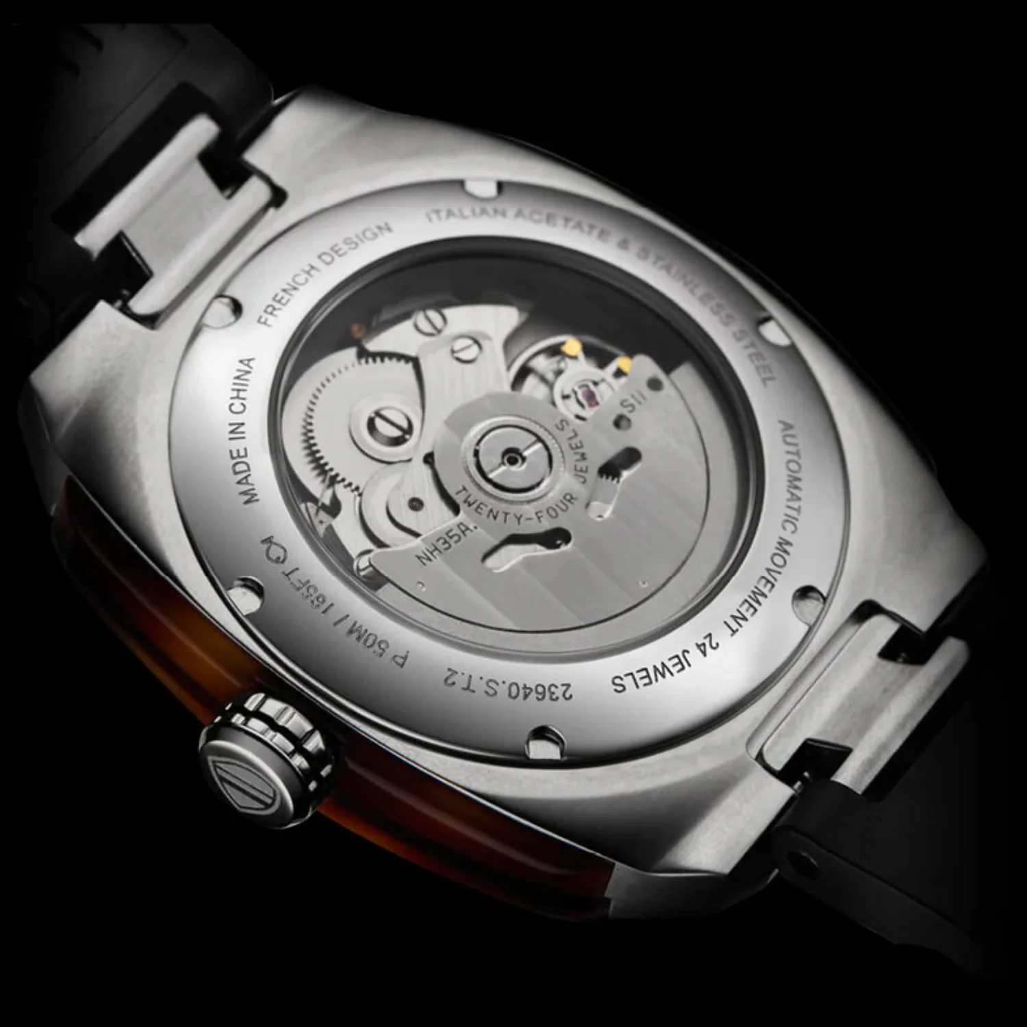 Streamliner Urban Men Automatic Black Dial Analog Rubber Watch 23640.S.T.1.RB - Image 3