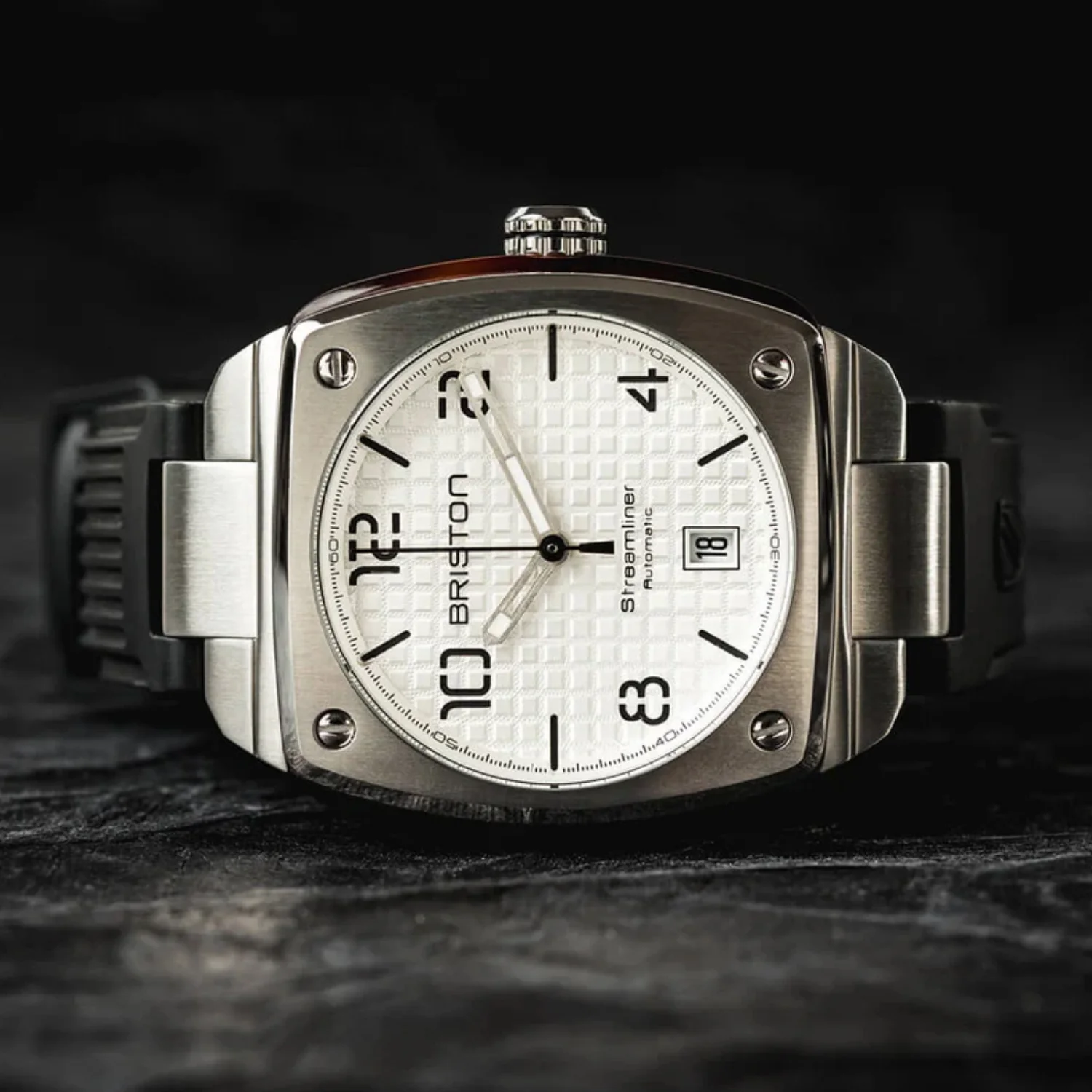 Streamliner Urban Men Automatic White Dial Analog Rubber Watch 23640.S.T.2.RB - Image 3