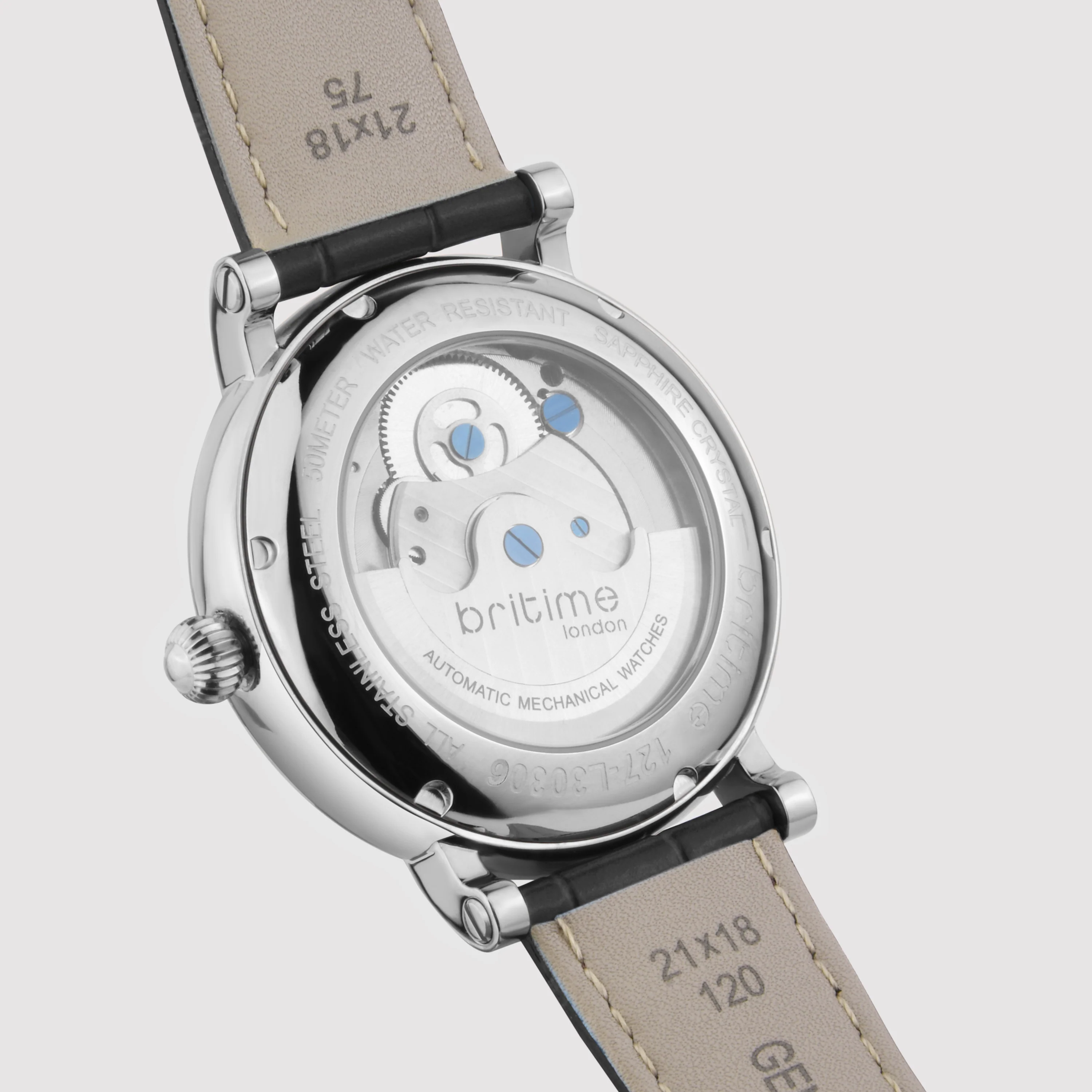 Jupiter Men Automatic Silver Dial Analog Leather Watch 127-L10306 - Image 5