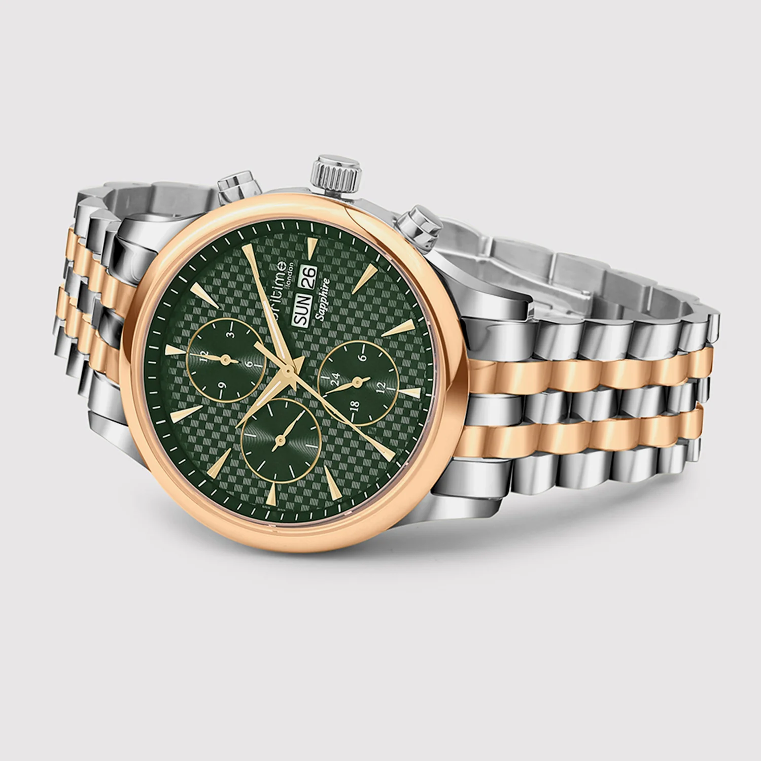 Magna Men Multi-Function Green Dial Analog Stainless Steel Watch 928-M31405 - Image 5
