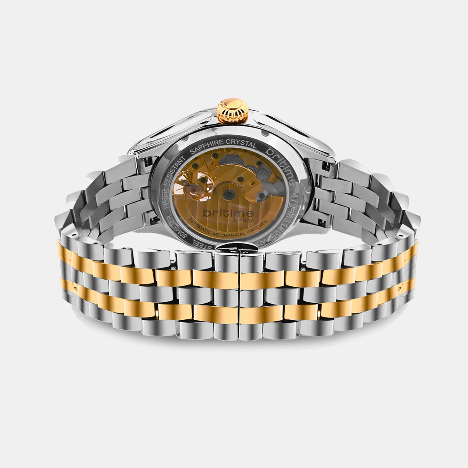 Men Automatic Brown Dial Analog Metal Watch 479-M31505 - Image 3