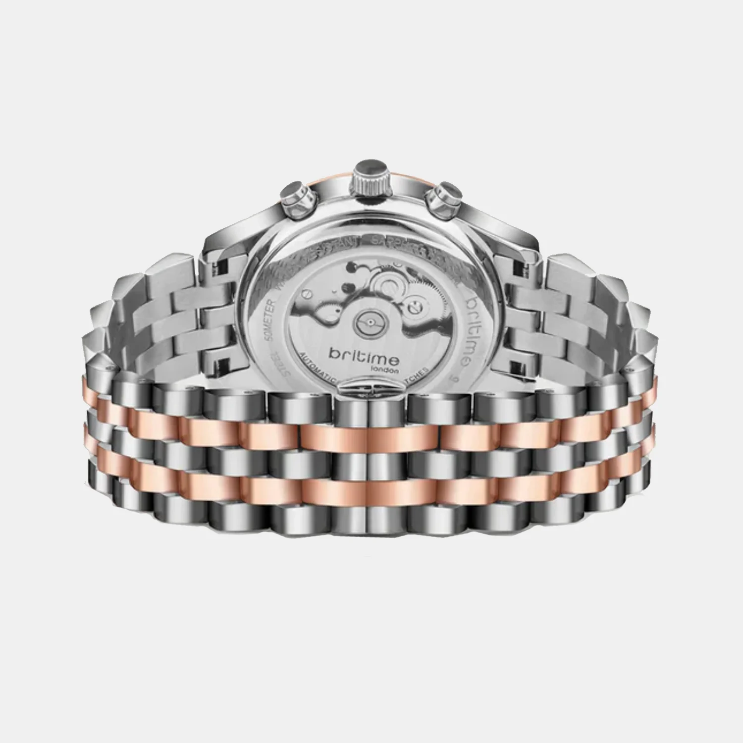 Men Automatic Silver Dial Analog Stainless Steel Watch 928-M30305 - Image 5