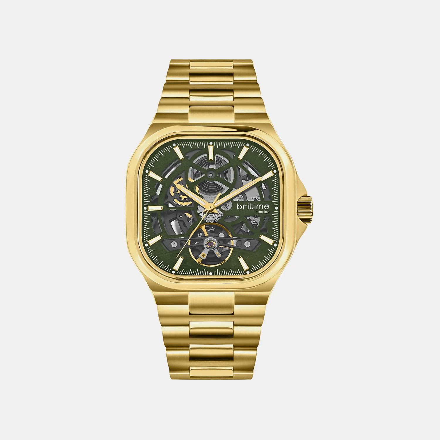 Monarch Men Automatic Green Dial Analog Steel Watch 969-M21402