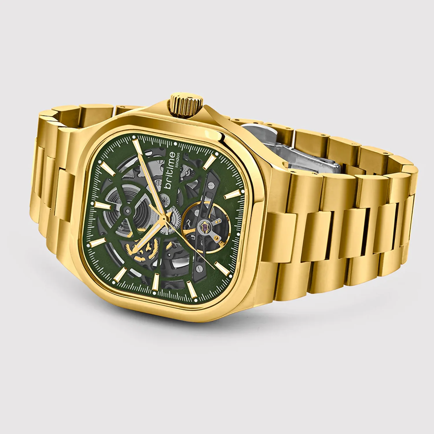 Monarch Men Automatic Green Dial Analog Steel Watch 969-M21402 - Image 3