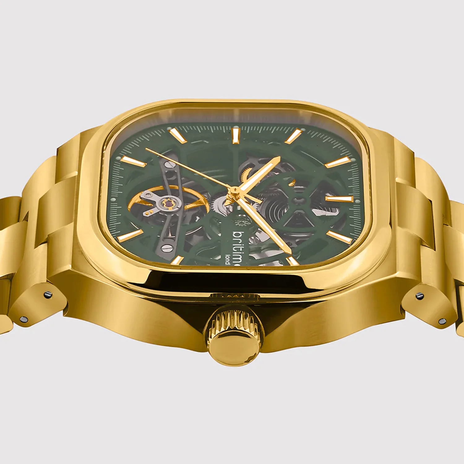Monarch Men Automatic Green Dial Analog Steel Watch 969-M21402 - Image 4