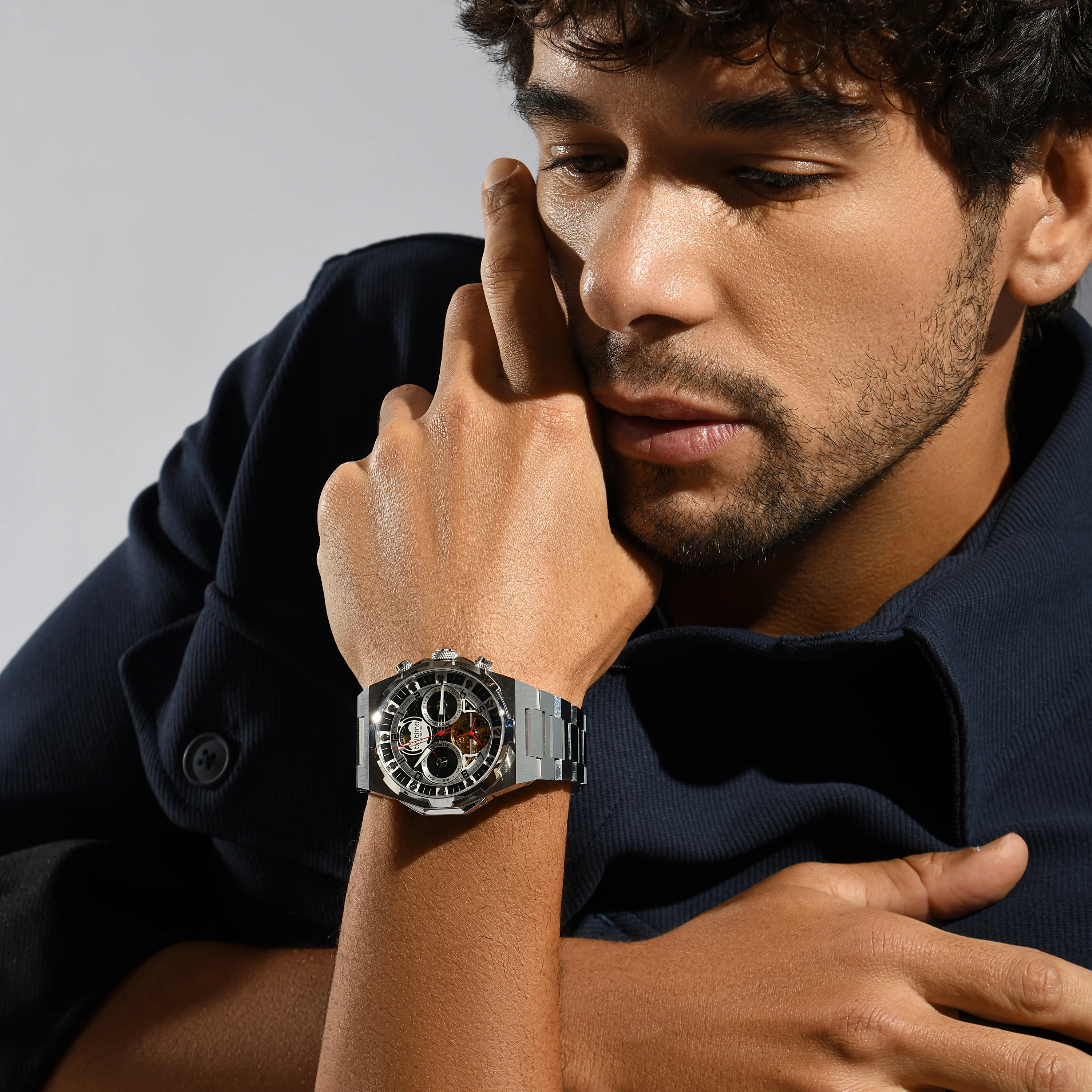 Taurus Men Automatic Black Dial Multi-Function Metal Watch 489-M10401 - Image 5