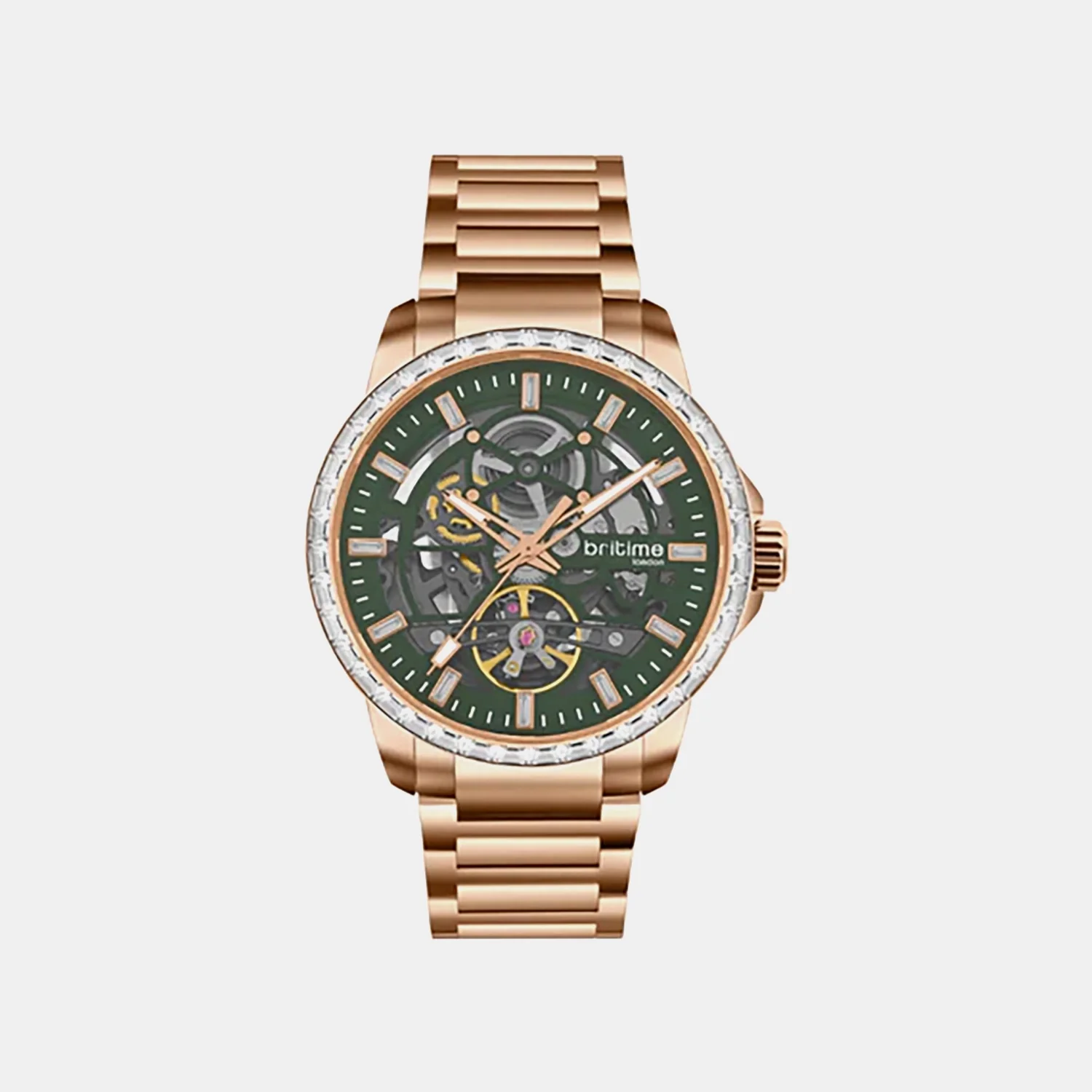 Vantor Men Automatic Green Dial Analog Metal Watch 585-M31403