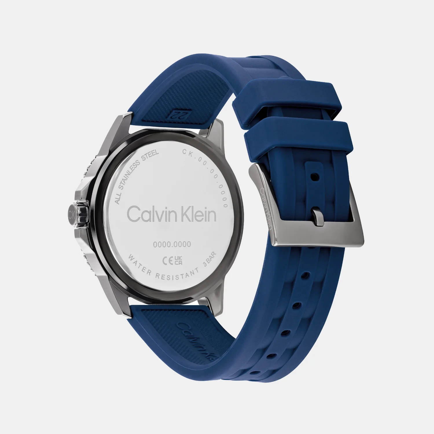 Aqueous Men Quartz Navy Blue Dial Analog Silicone Watch 25200384 - Image 3