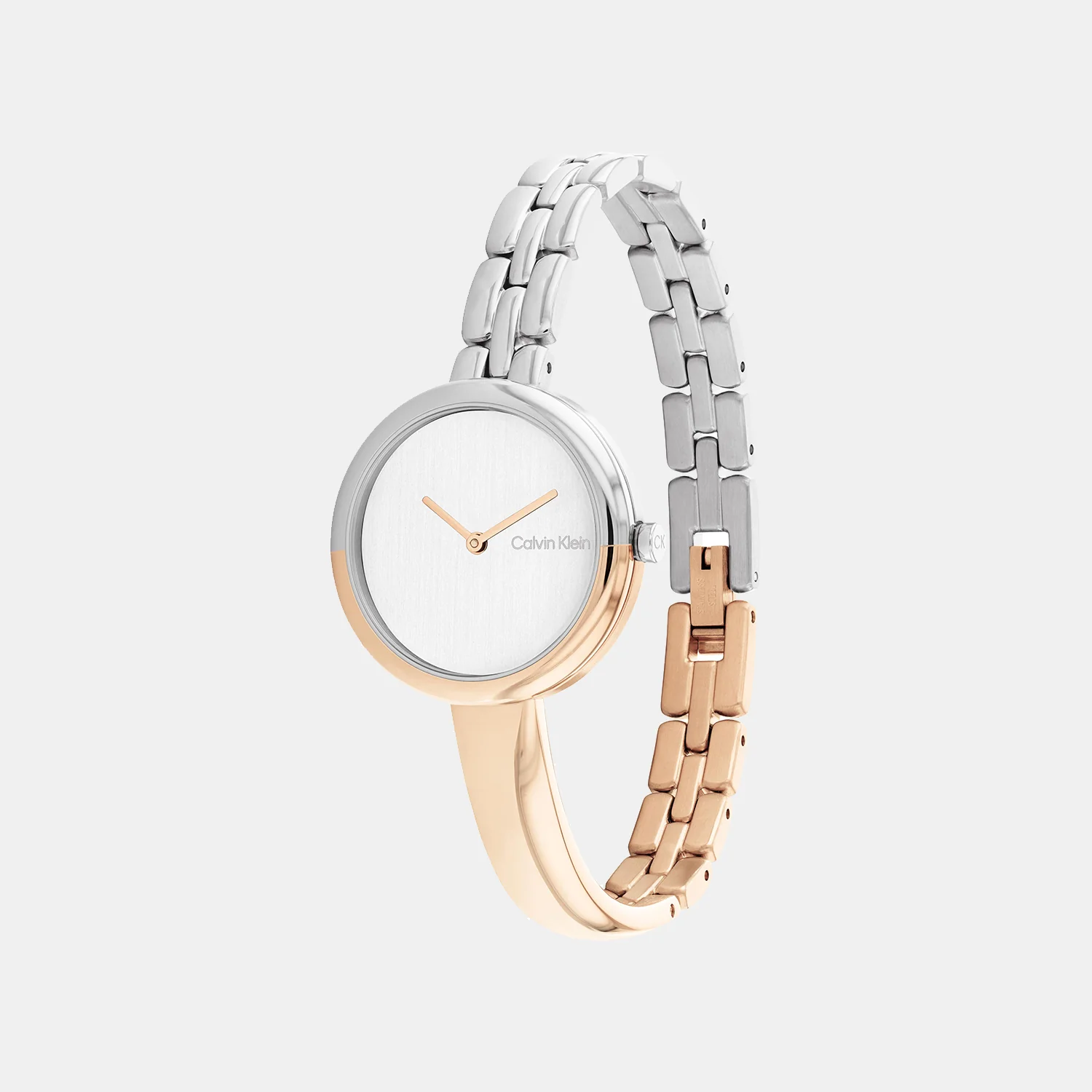Bangled Women Quartz Silver Dial Analog Stainless Steel Watch 25200281 - Image 2