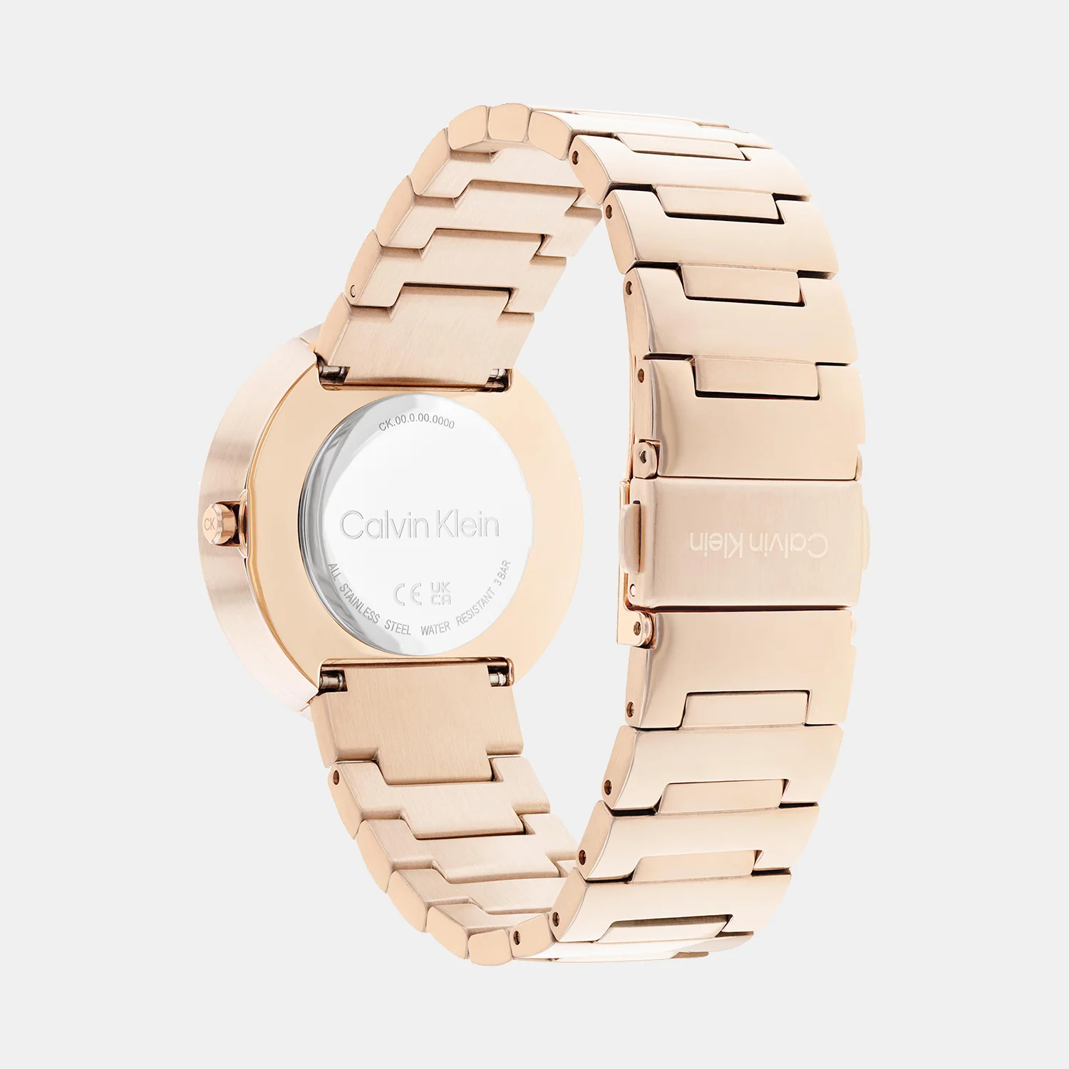Ck Eccentric Unisex Quartz Rose Gold Dial Analog Stainless Steel Watch 25200291 - Image 3