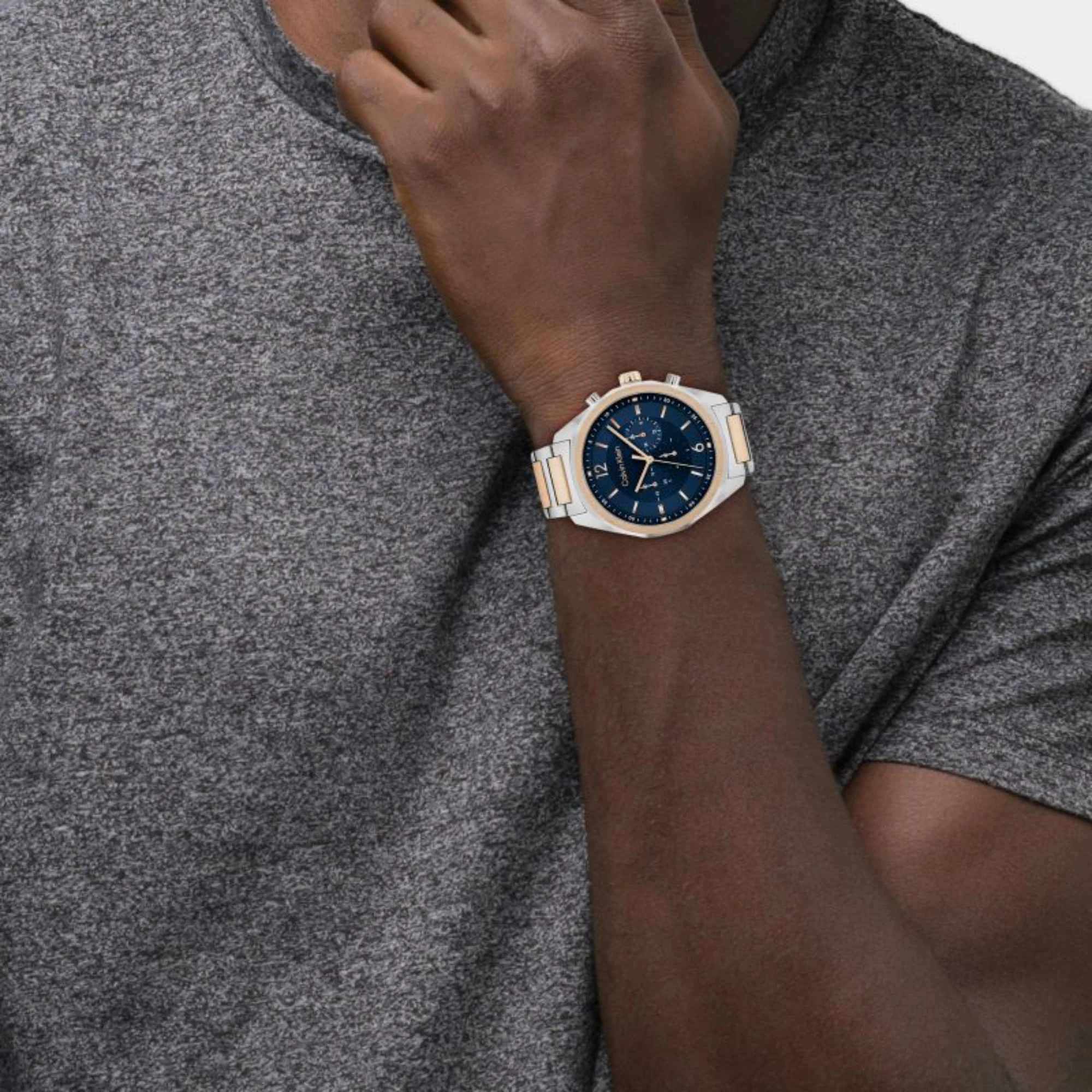Ck Force Men Quartz Blue Dial Chronograph Stainless Steel Watch 25200265 - Image 4