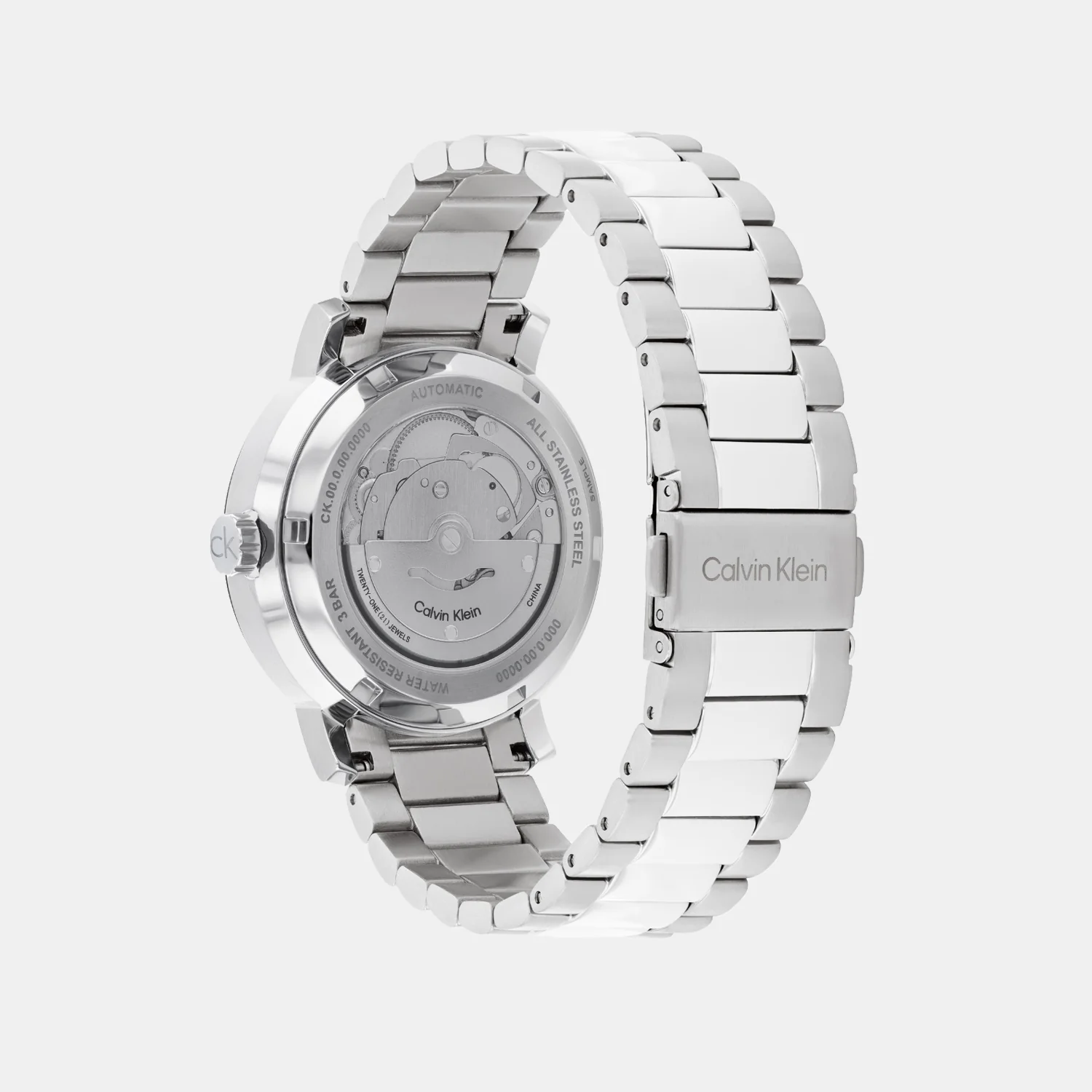 Ck Iconic Unisex Automatic Blue Dial Analog Stainless Steel Watch 25300019 - Image 3