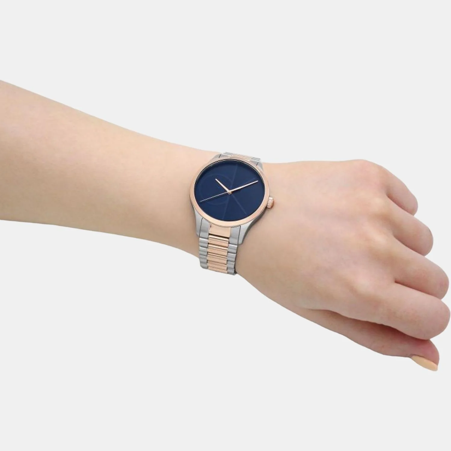 Ck Iconic Unisex Quartz Blue Dial Analog Stainless Steel Watch 25200165 - Image 6