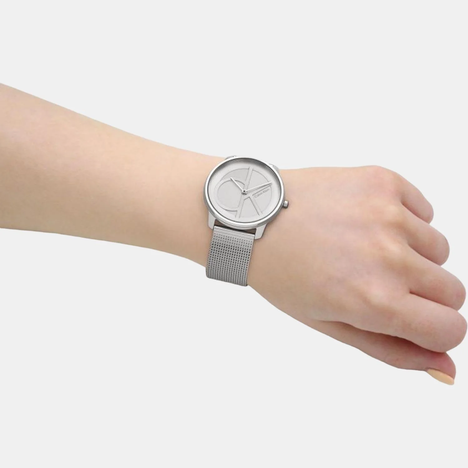 Ck Iconic Unisex Quartz Silver Dial Analog Stainless Steel Watch 25200032 - Image 8