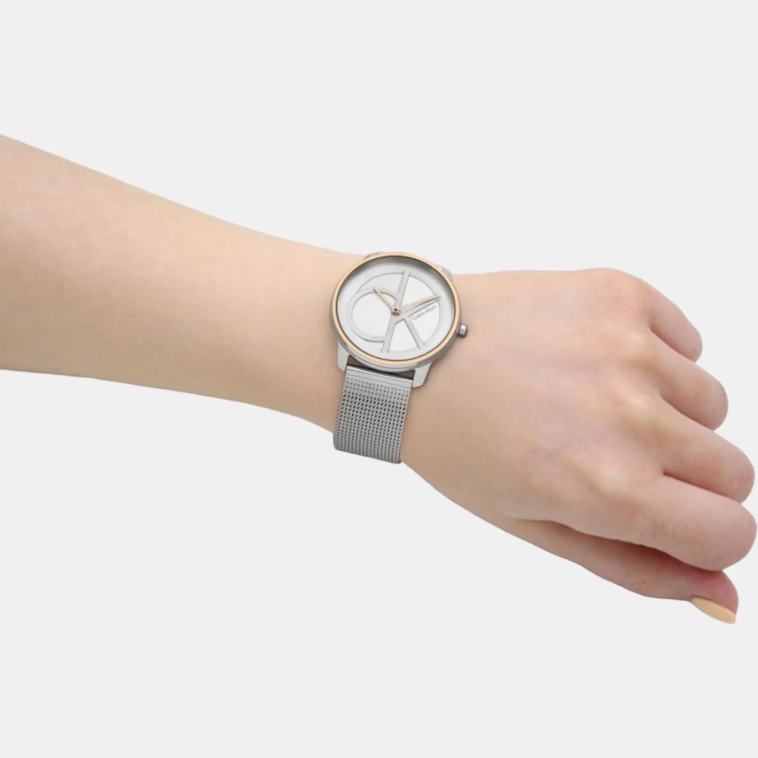 Ck Iconic Unisex Quartz Silver Dial Analog Stainless Steel Watch 25200033 - Image 8
