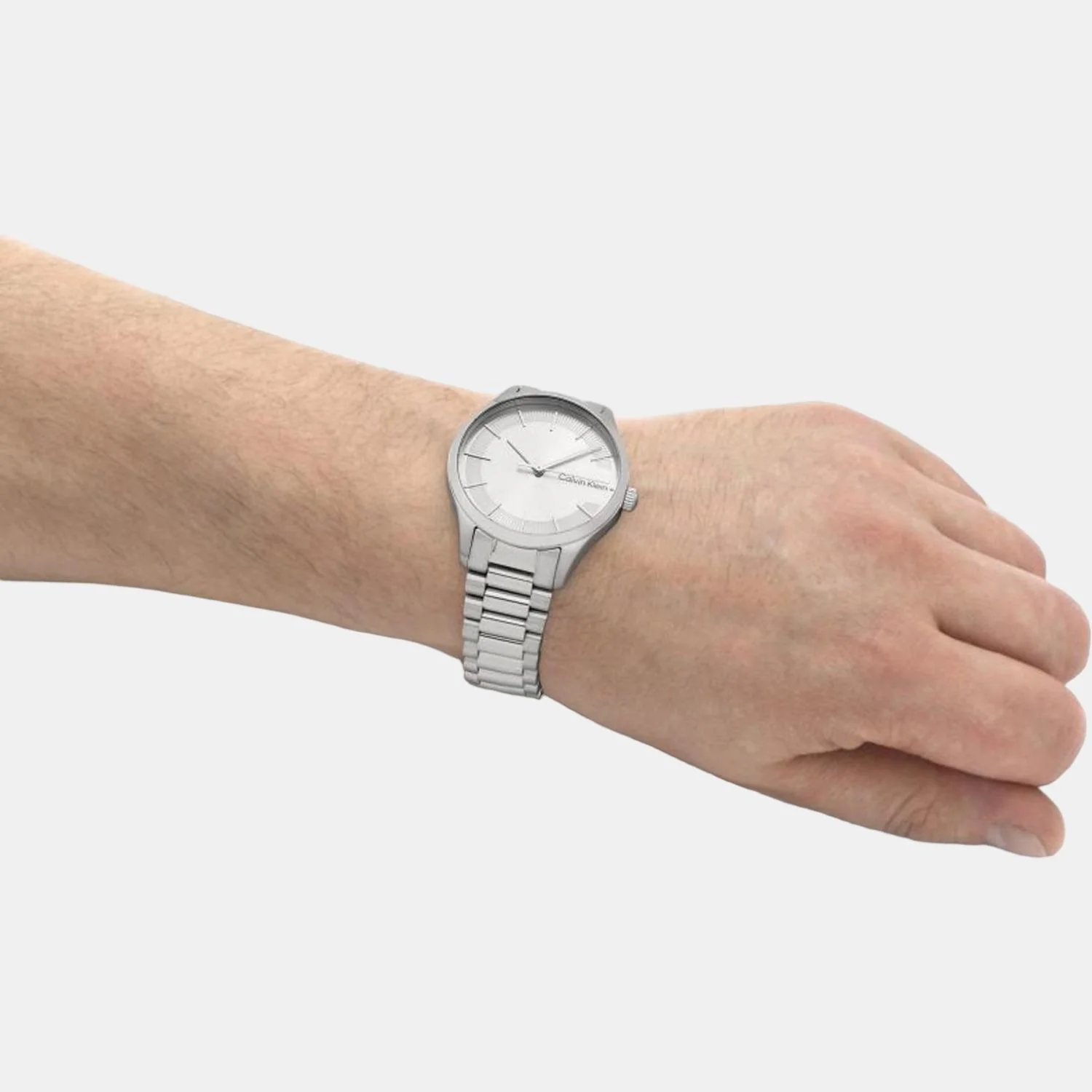 Ck Iconic Unisex Quartz Silver Dial Analog Stainless Steel Watch 25200041 - Image 7