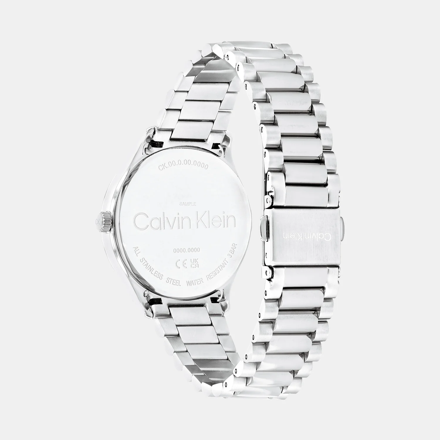 Ck Iconic Unisex Quartz Silver Dial Analog Stainless Steel Watch 25200168 - Image 4