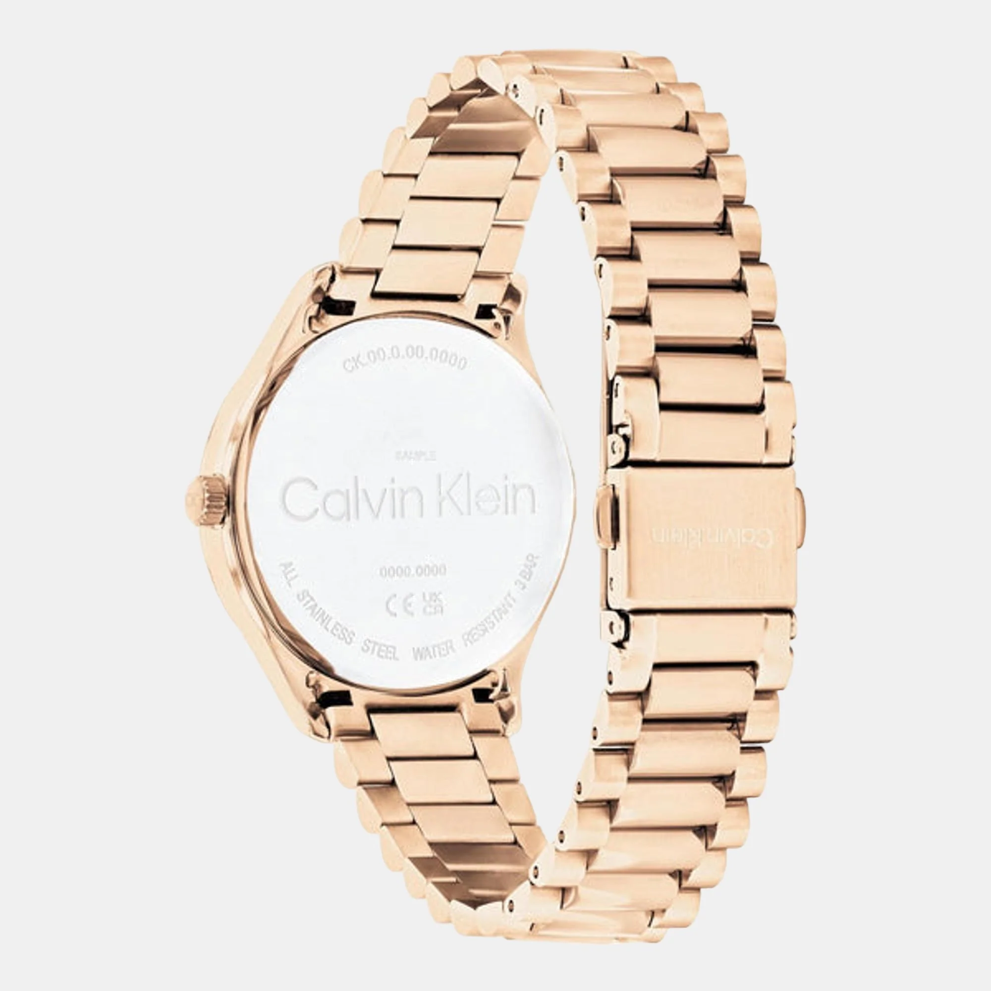 Ck Iconic Unisex Quartz White Dial Analog Stainless Steel Watch 25200313 - Image 3