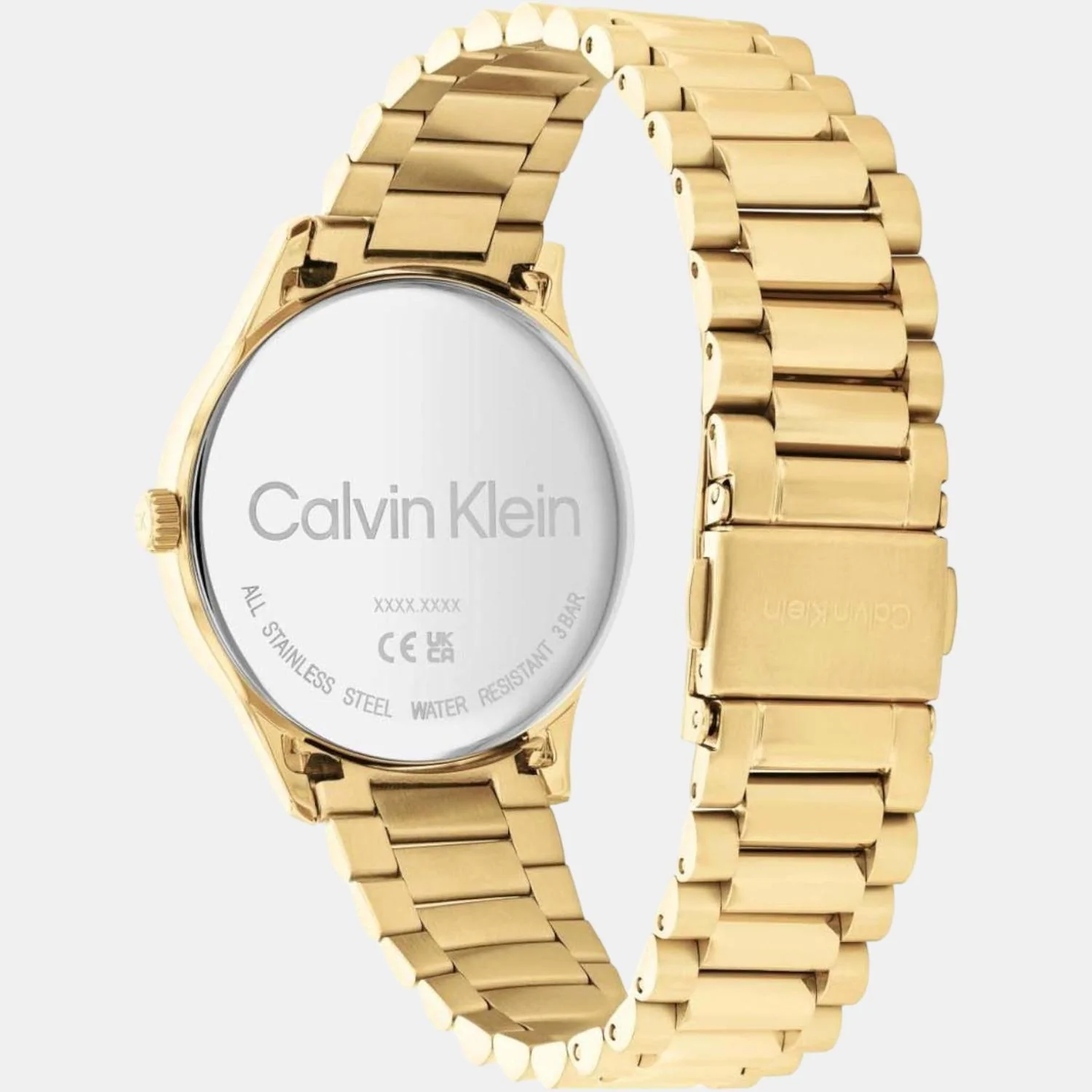 Ck Iconic Unisex Quartz Yellow Dial Analog Stainless Steel Watch 25200043 - Image 7
