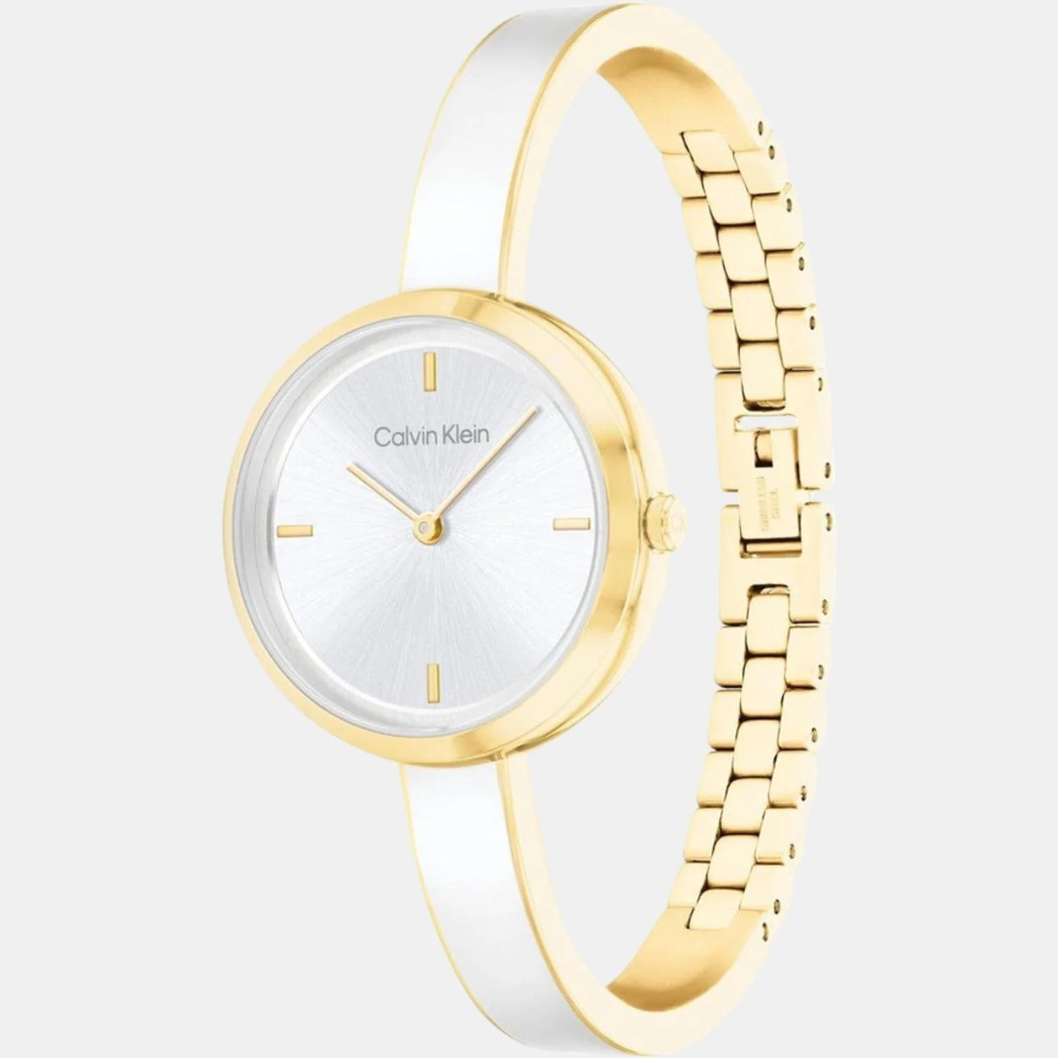 Ck Iconic Women Quartz White Dial Analog Stainless Steel Watch 25200189 - Image 2