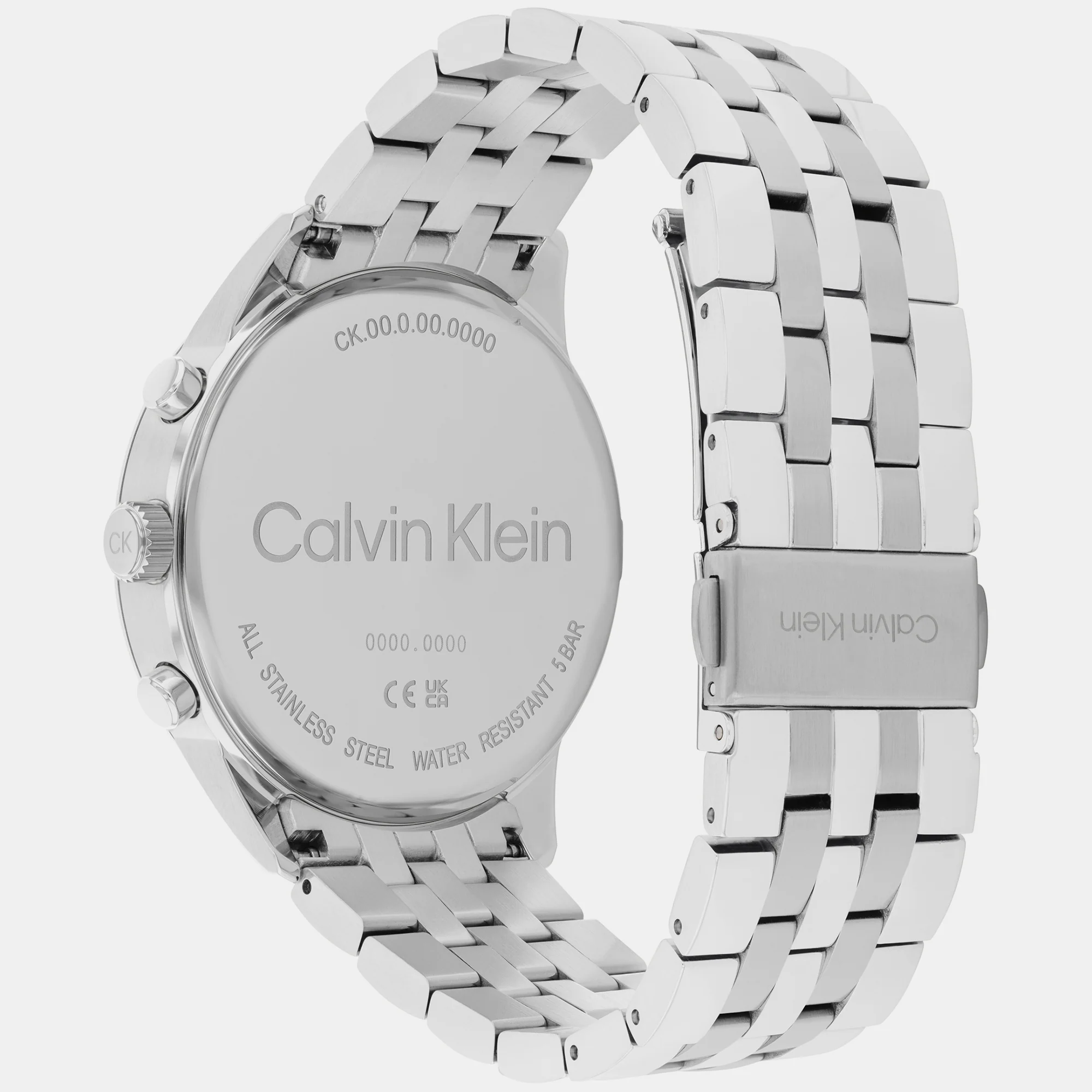 Ck Infinite Men Quartz Blue Dial Chronograph Stainless Steel Watch 25200377 - Image 3