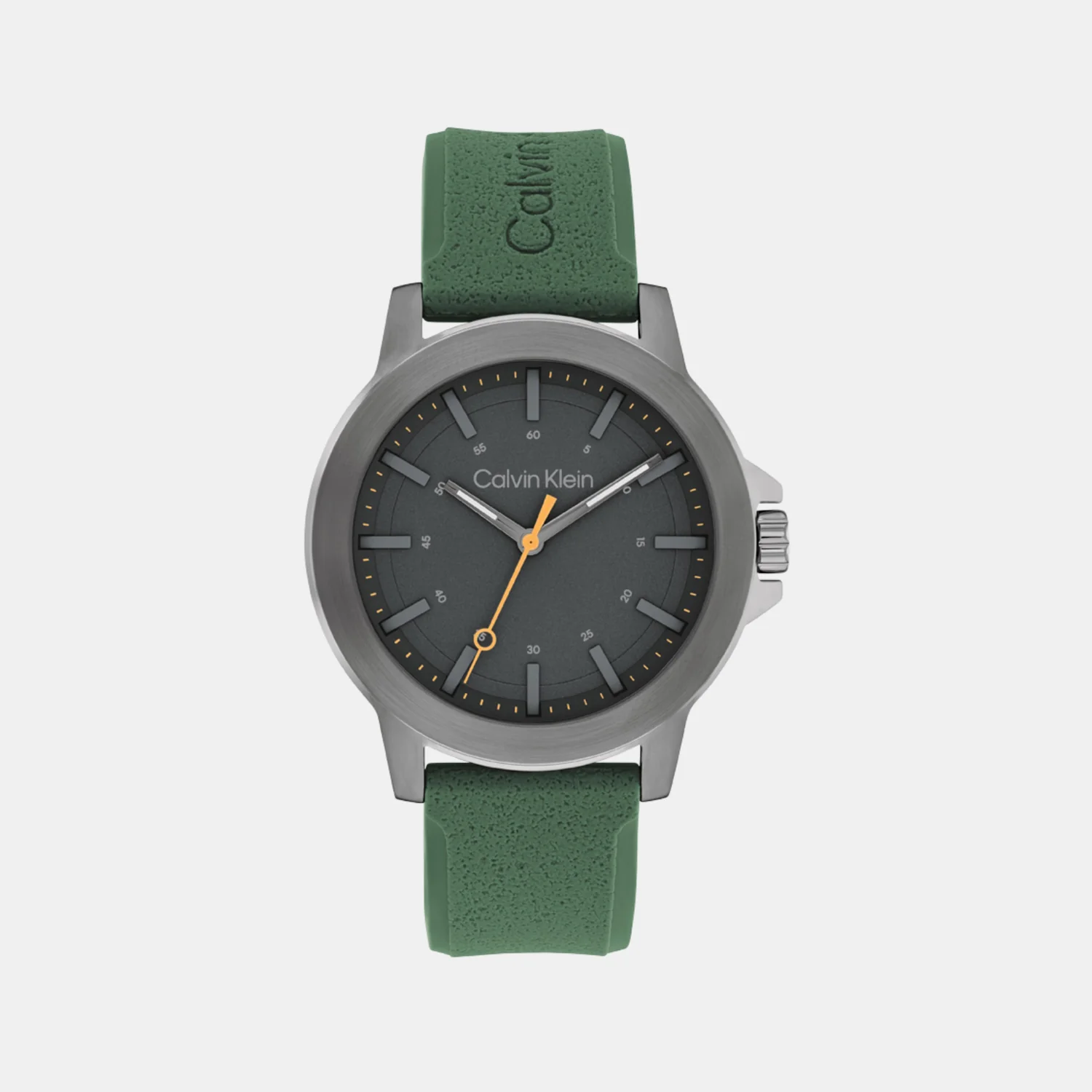 Ck Reset Men Quartz Dark Grey Dial Analog Silicone Watch 25200472