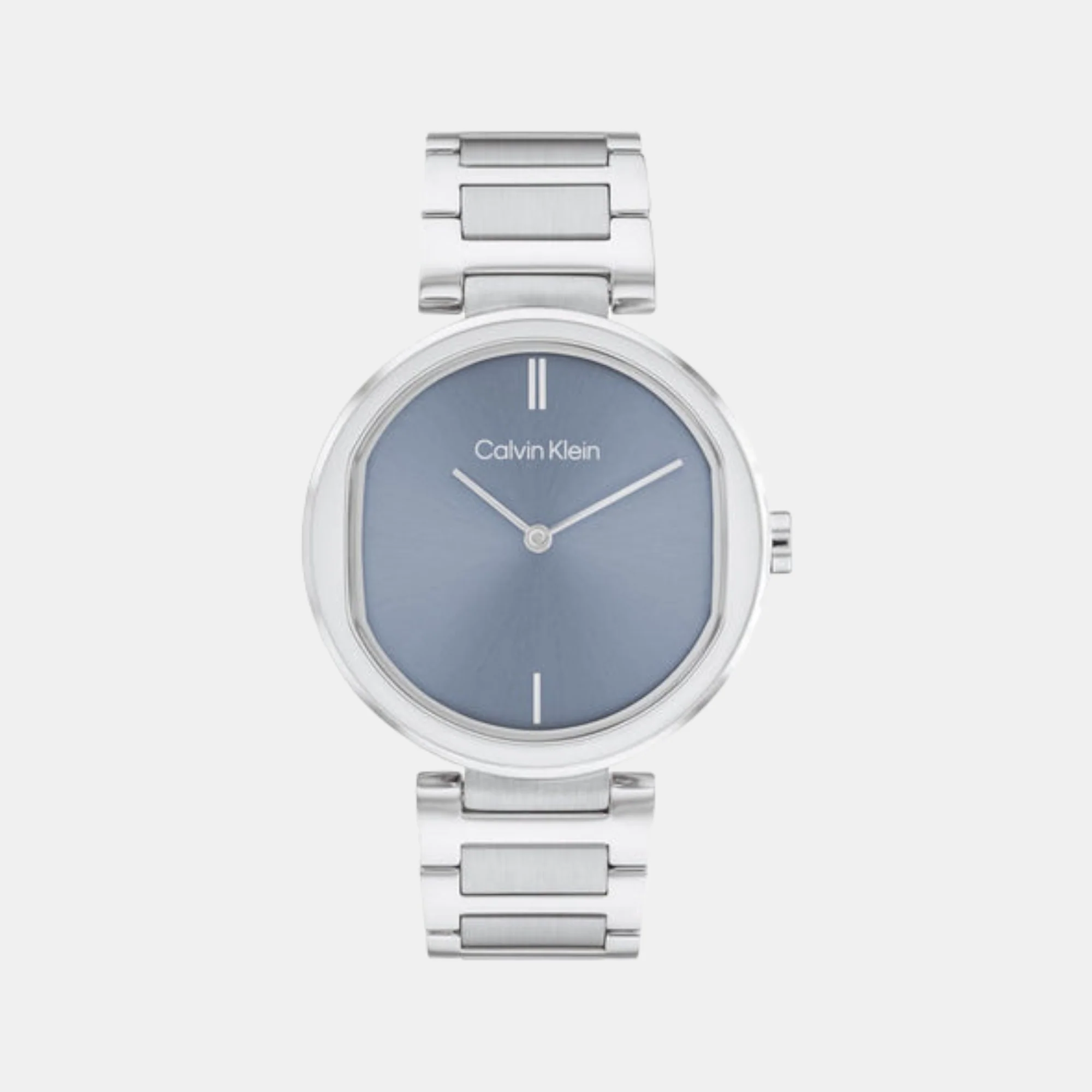 Ck Sensation Women Quartz Blue Dial Analog Stainless Steel Watch 25200250