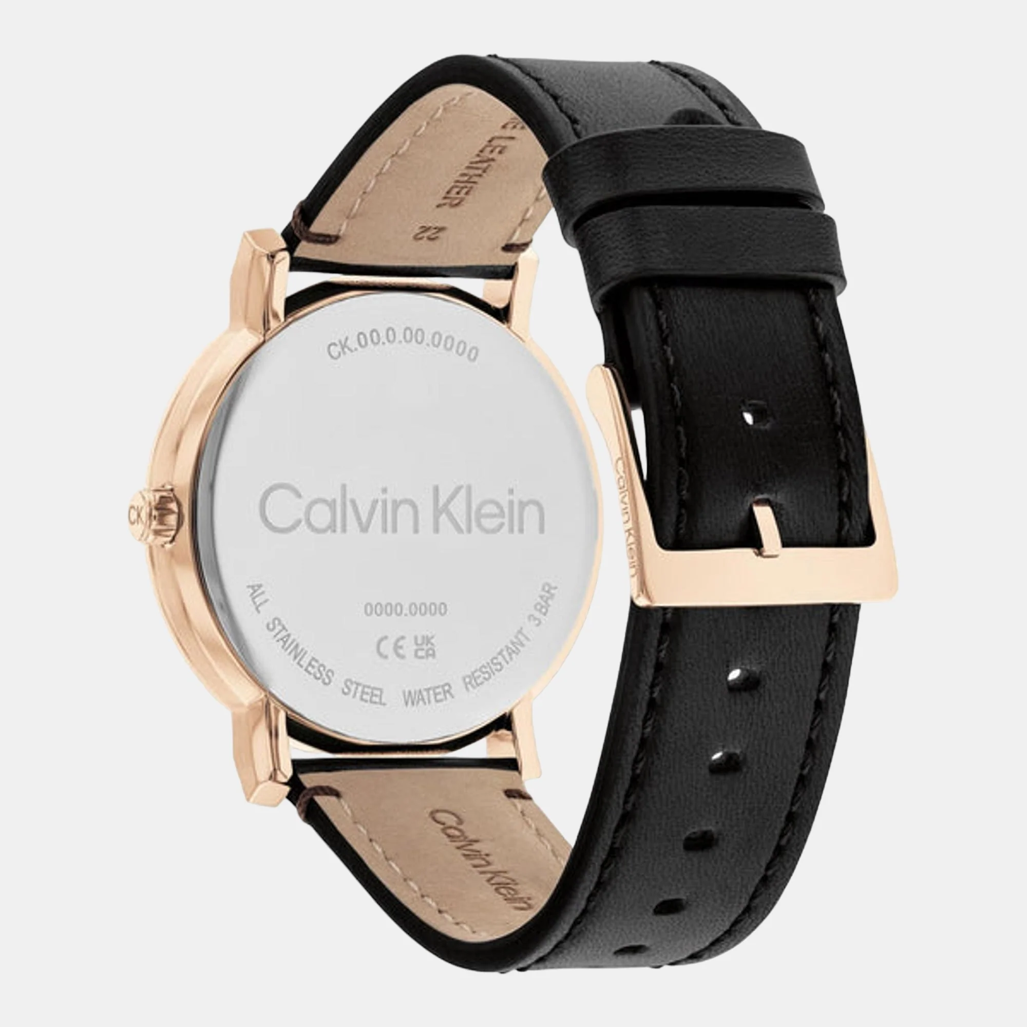 Ck Slate Men Quartz Black Dial Analog Leather Watch 25200318 - Image 5