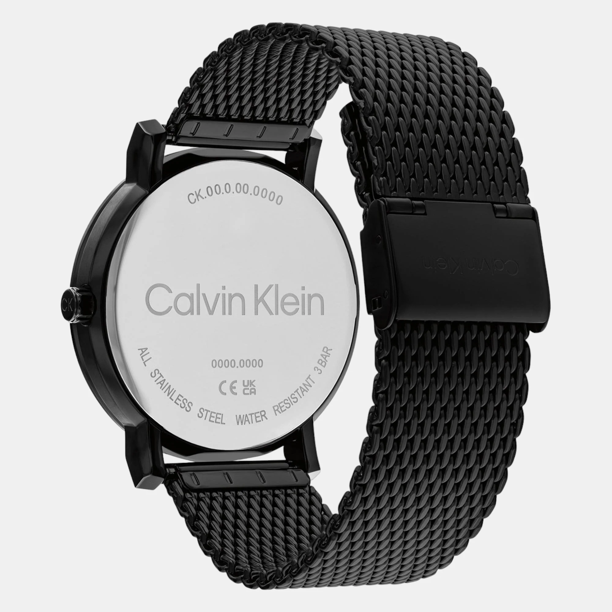 Ck Slate Men Quartz Black Dial Analog Stainless Steel Watch 25200259 - Image 3