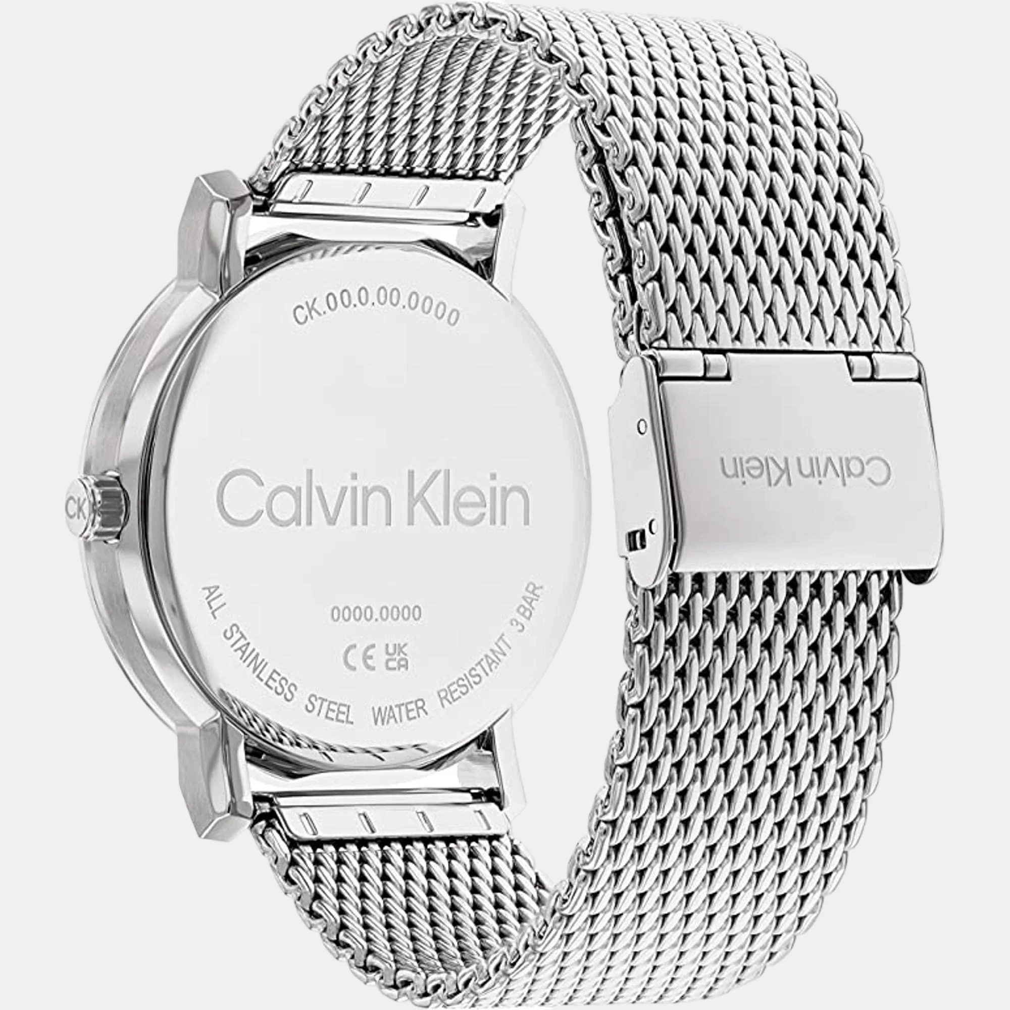 Ck Slate Men Quartz Black Dial Analog Stainless Steel Watch 25200260 - Image 3