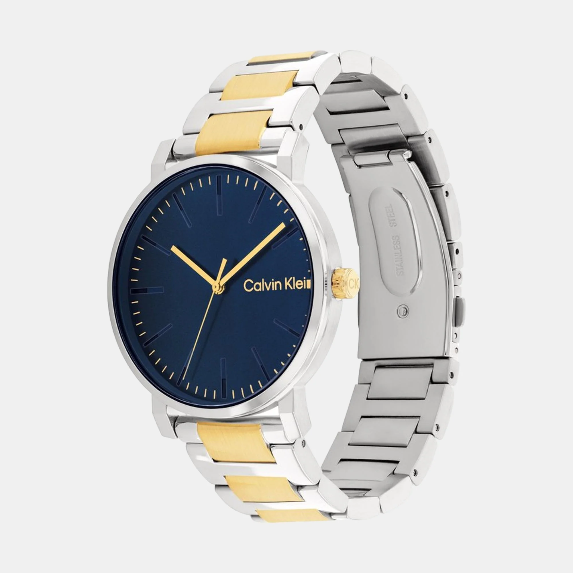 Ck Slate Men Quartz Blue Dial Analog Stainless Steel Watch 25200258 - Image 2