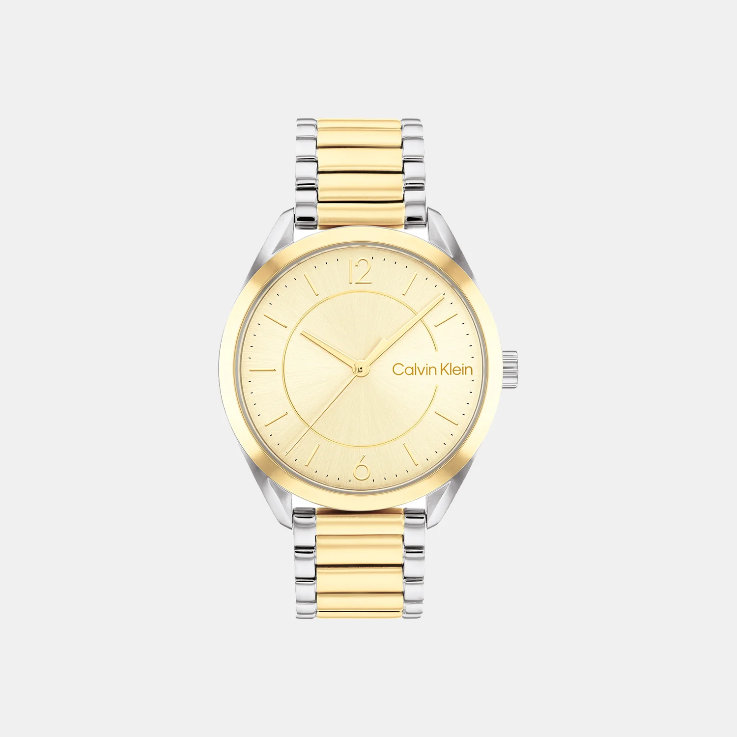 Essentials Women Quartz Gold Dial Analog Stainless Steel Watch 25200192