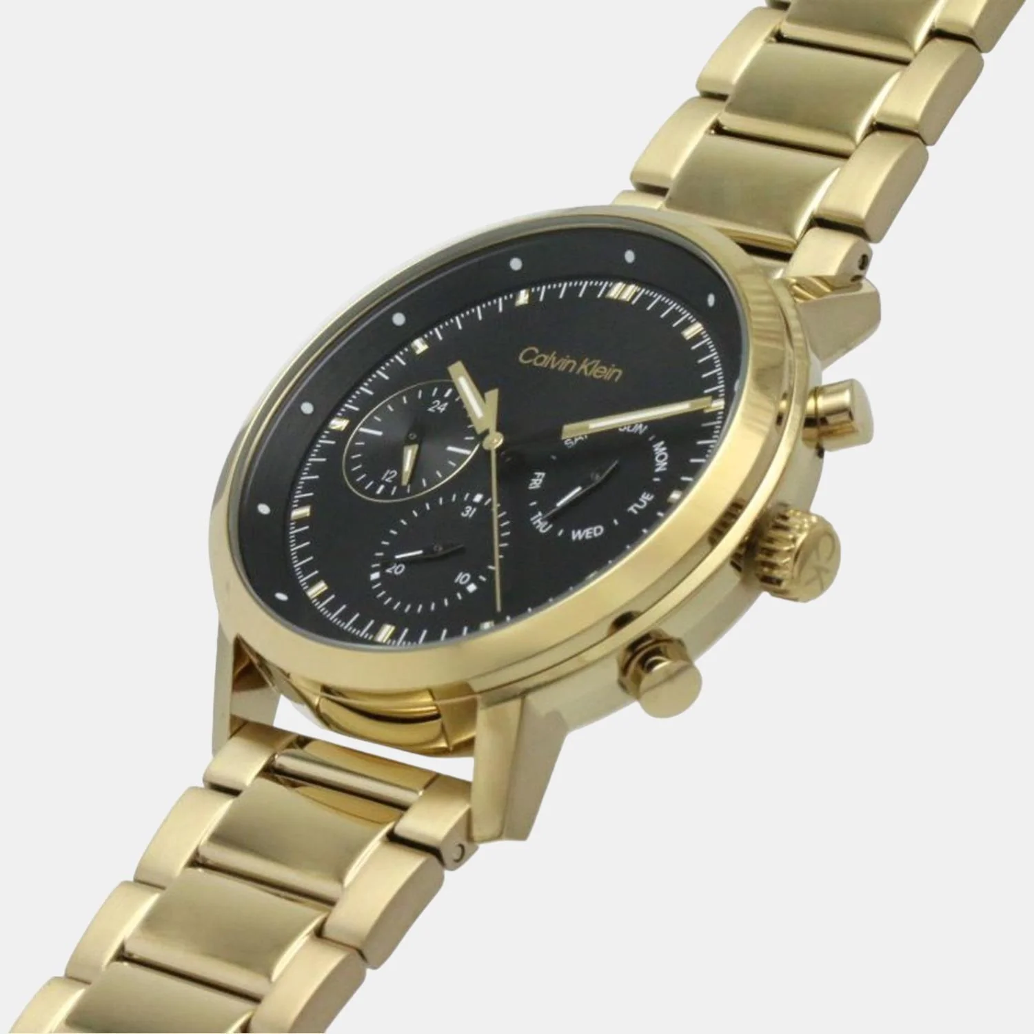 Gauge Men Quartz Black Dial Chronograph Stainless Steel Watch 25200065 - Image 4