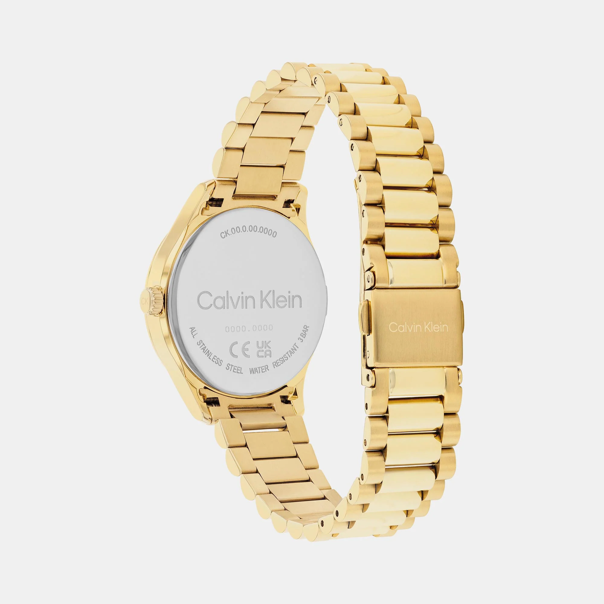 Iconic Unisex Quartz Gold Dial Analog Stainless Steel Watch 25200346 - Image 3