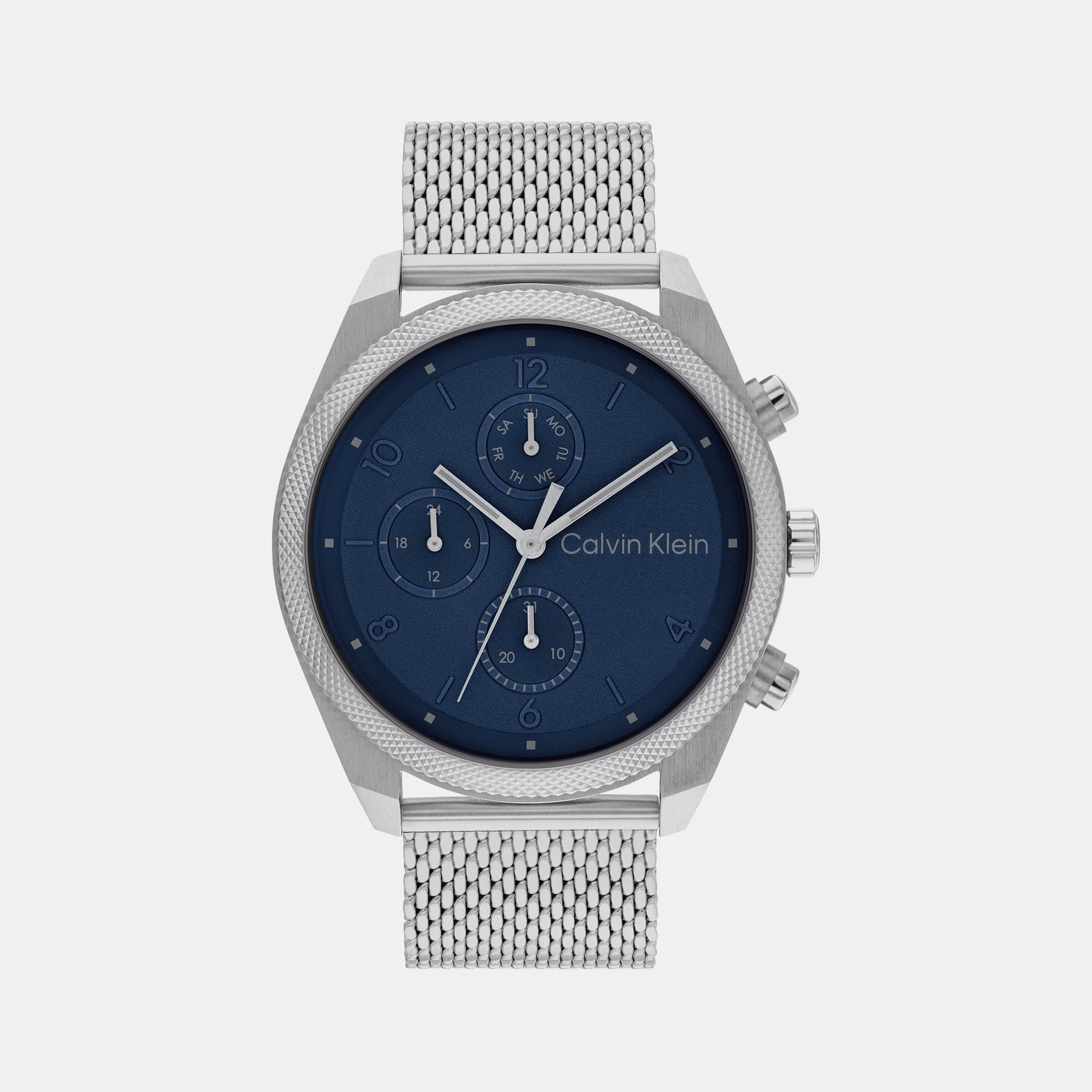 Impact Men Quartz Blue Dial Chronograph Mesh Watch 25200360